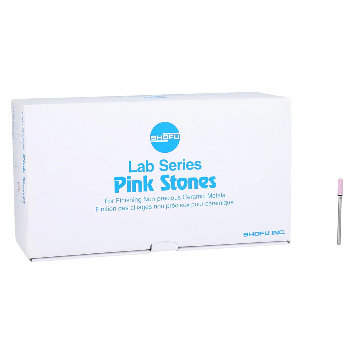 Shofu Lab Series Aluminum Oxide Mounted Stone, Pink, #5 HP, ISO #025, 72/Pack thumbnail 2