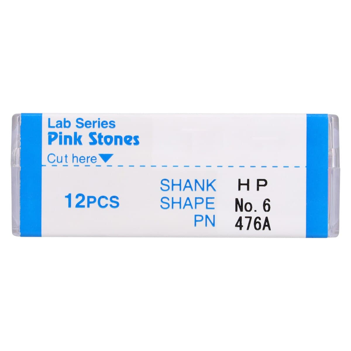 Shofu Lab Series Pink Aluminum Oxide Mounted Stone, #6 (HP), ISO #130, 12/Box thumbnail 5