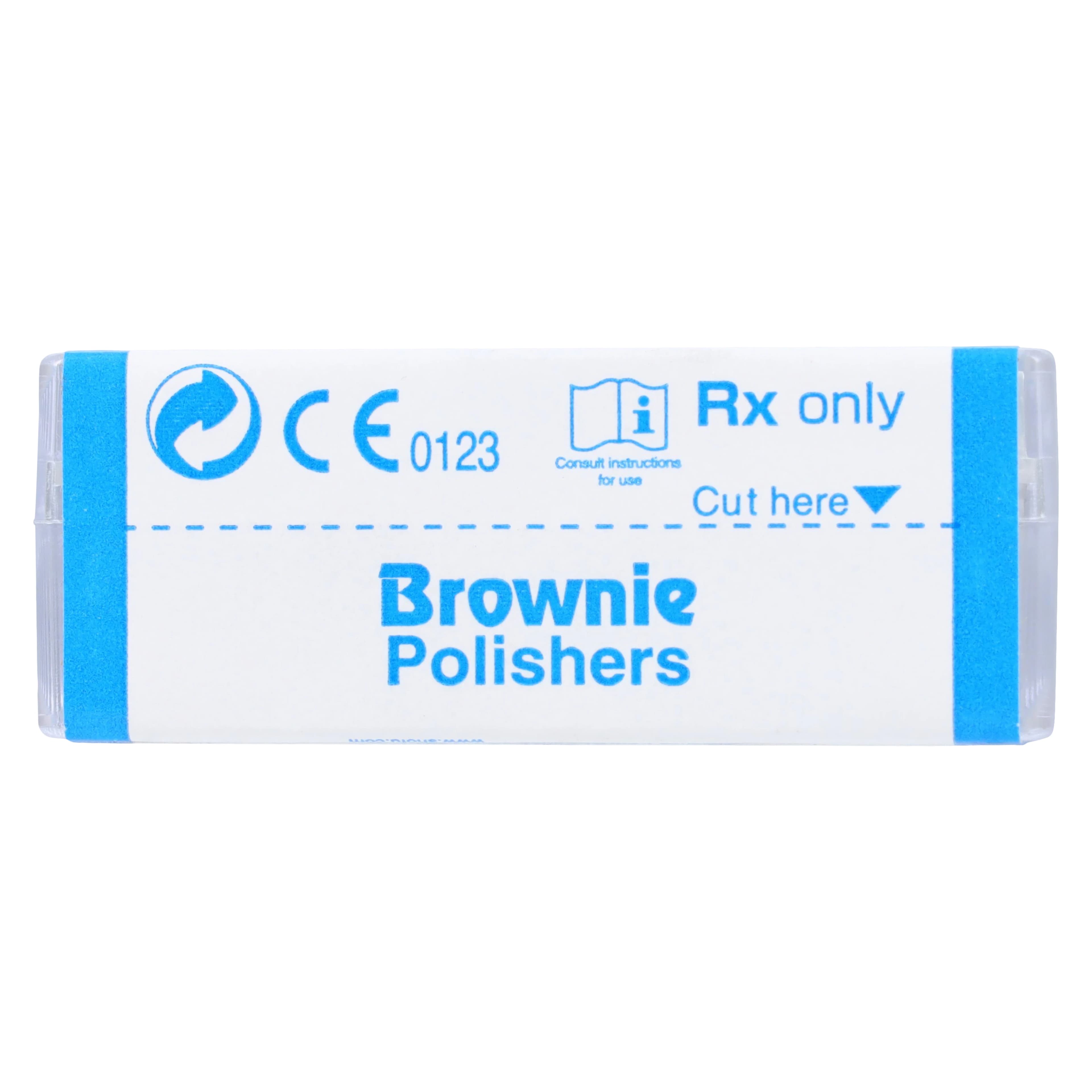Shofu Brownie Silicone Polisher, Pre-Polishing, HP Straight Handpiece, Pointed Cylinder (PC2), Size #0272, ISO #050, Brown, 12/Box thumbnail 3