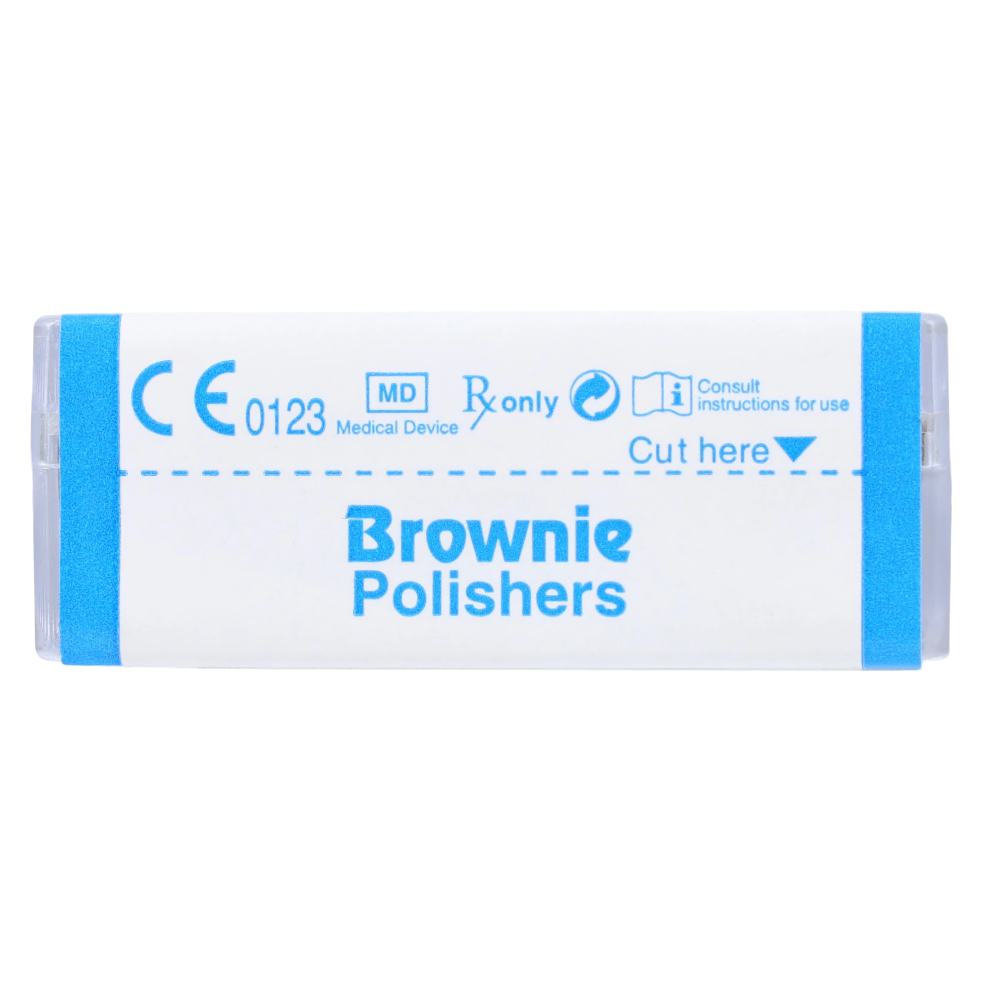 Shofu Brownie Silicone Polisher, HP Straight Handpiece, KN7 Knife-Edge Shape, Pre-Polishing, Brown, #0271, 12/Box thumbnail 3