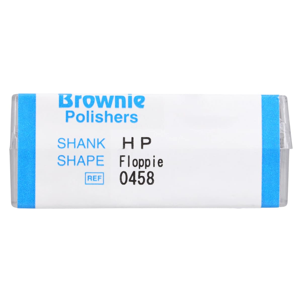 Shofu Brownie Silicone Polisher Floppie, HP Straight Handpiece, Pre-Polishing, ISO #220, Size #0458-HP, Brown, 12/Pkg thumbnail 3