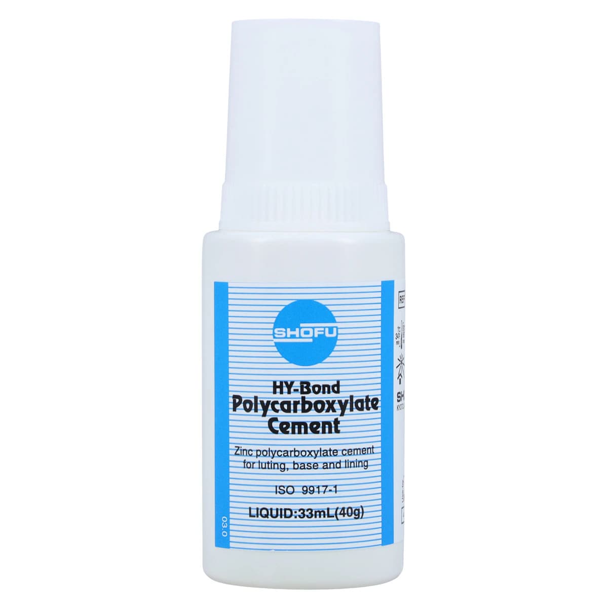 Shofu HY-Bond Polycarboxylate Cement Standard Kit, 60g Powder & 33mL Liquid, #1160 thumbnail 6