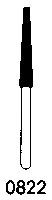 Robot Diamond Points FG, Friction Grip, Medium, Flat End Cylinder, 12.0 mm, 174-020M, 6/Pk - Robot Diamond Points FG - Image 1