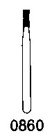 Robot Diamond Points FG, Friction Grip, Medium S Type Inverted Cone, 3.6 mm, 019-015M, 6/Pk - Robot Diamond Points FG - Image 1