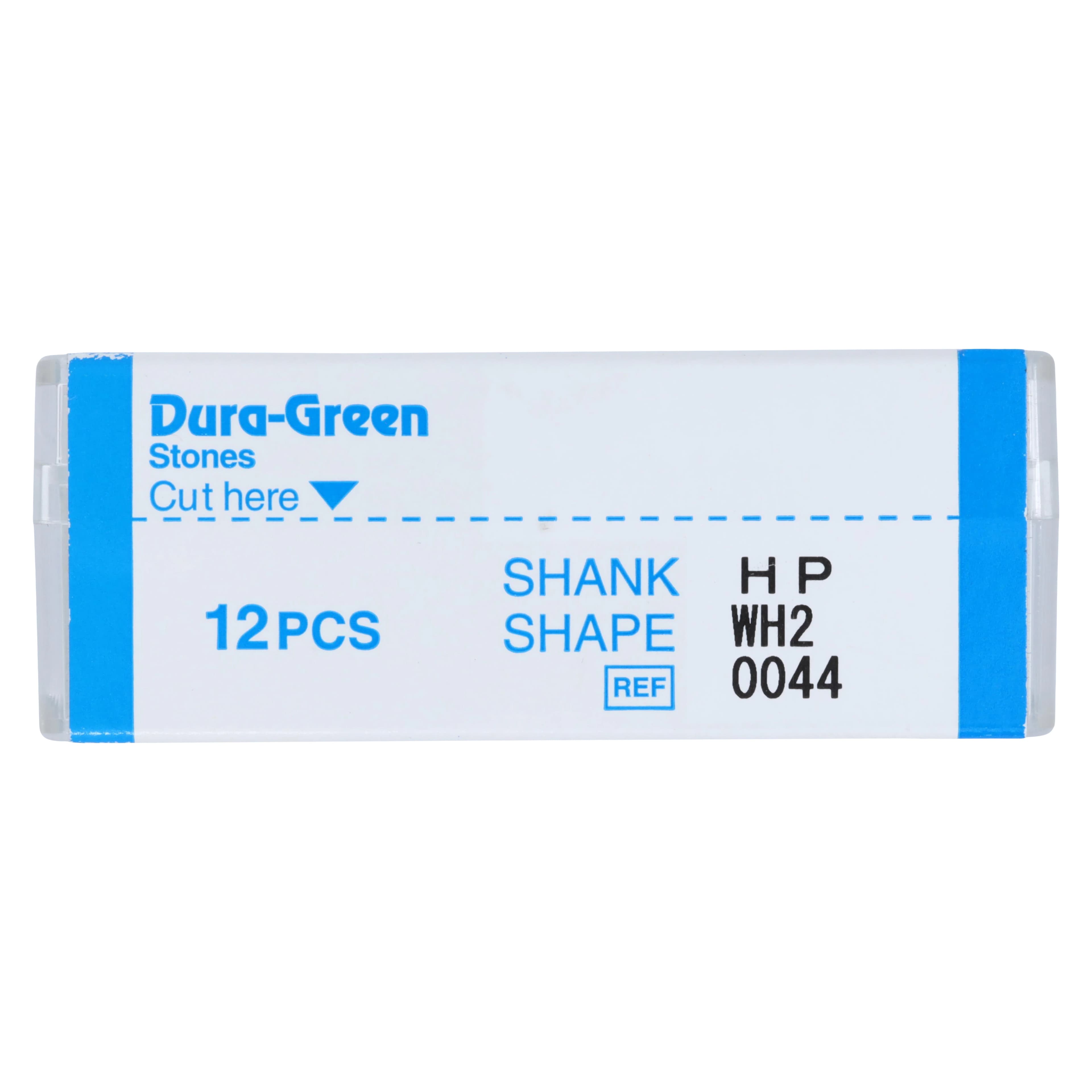 Shofu Dura-Green Silicon Carbide Finishing Stone, HP Straight Handpiece, Wheel Shape WH2, ISO #050, Green, 12/Pk, #0044 thumbnail 3