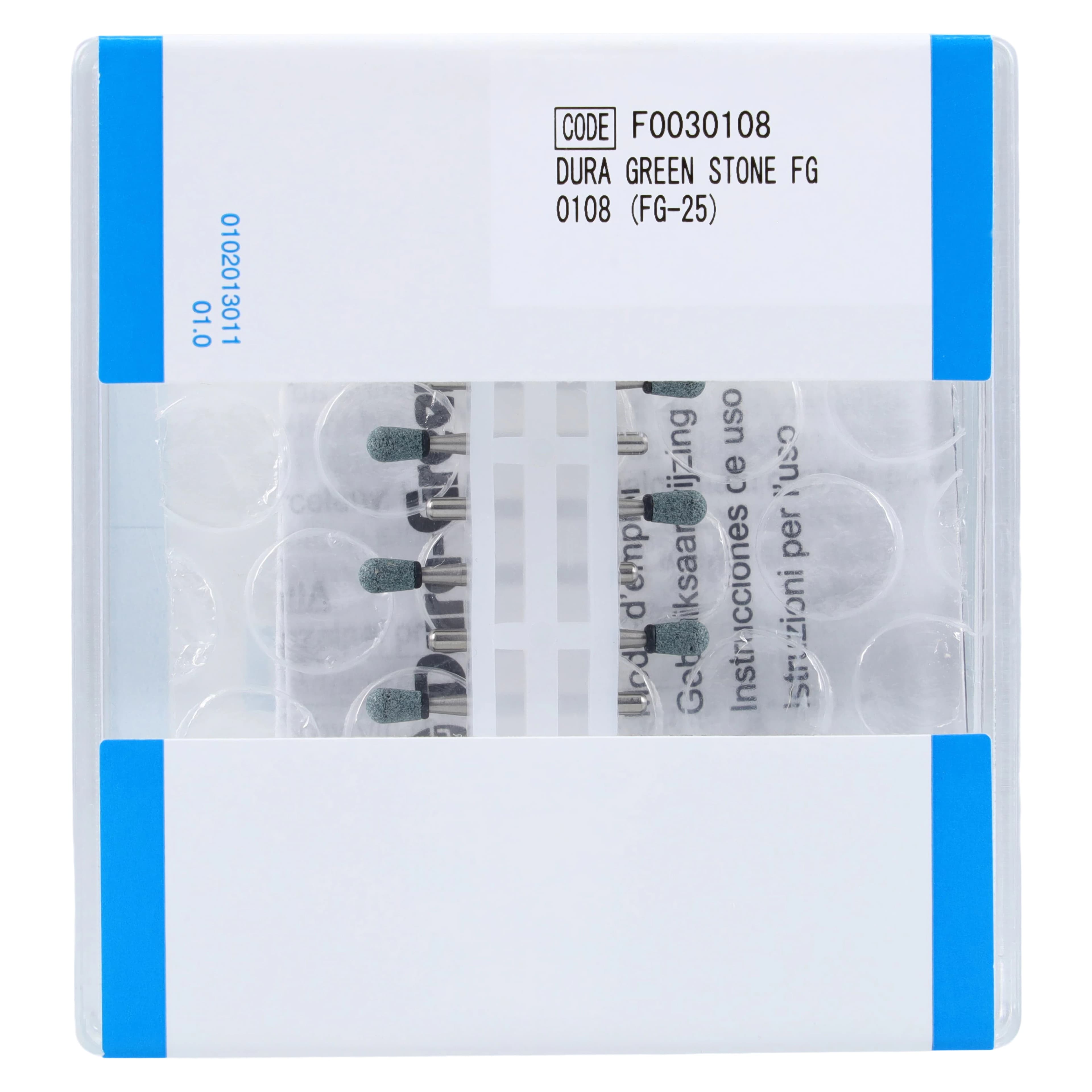 Dura-Green Stones, FG (Friction Grip), Round RD2, Green, Silicon Carbide, 12/Pk, 0108 thumbnail 2