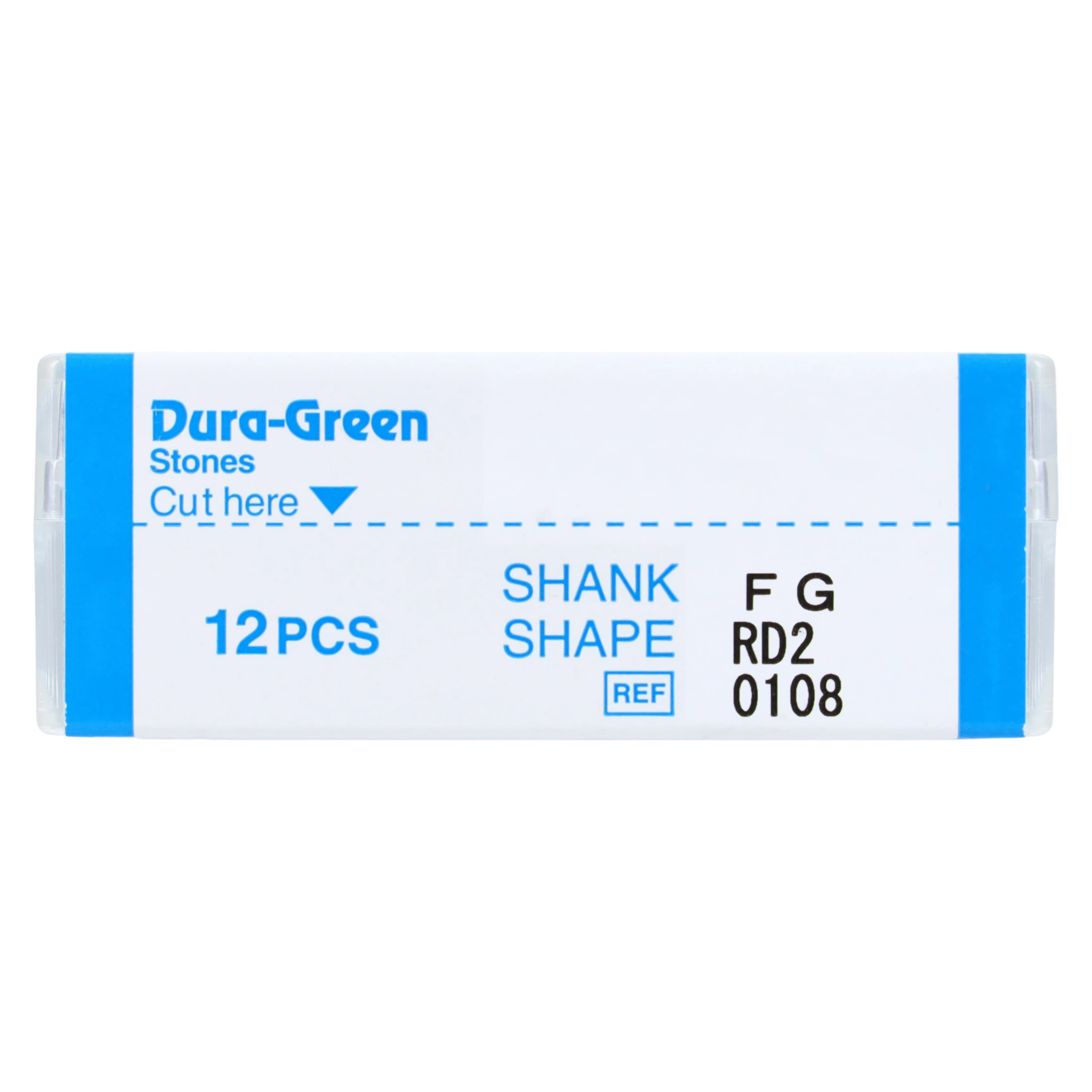 Dura-Green Stones, FG (Friction Grip), Round RD2, Green, Silicon Carbide, 12/Pk, 0108 thumbnail 4