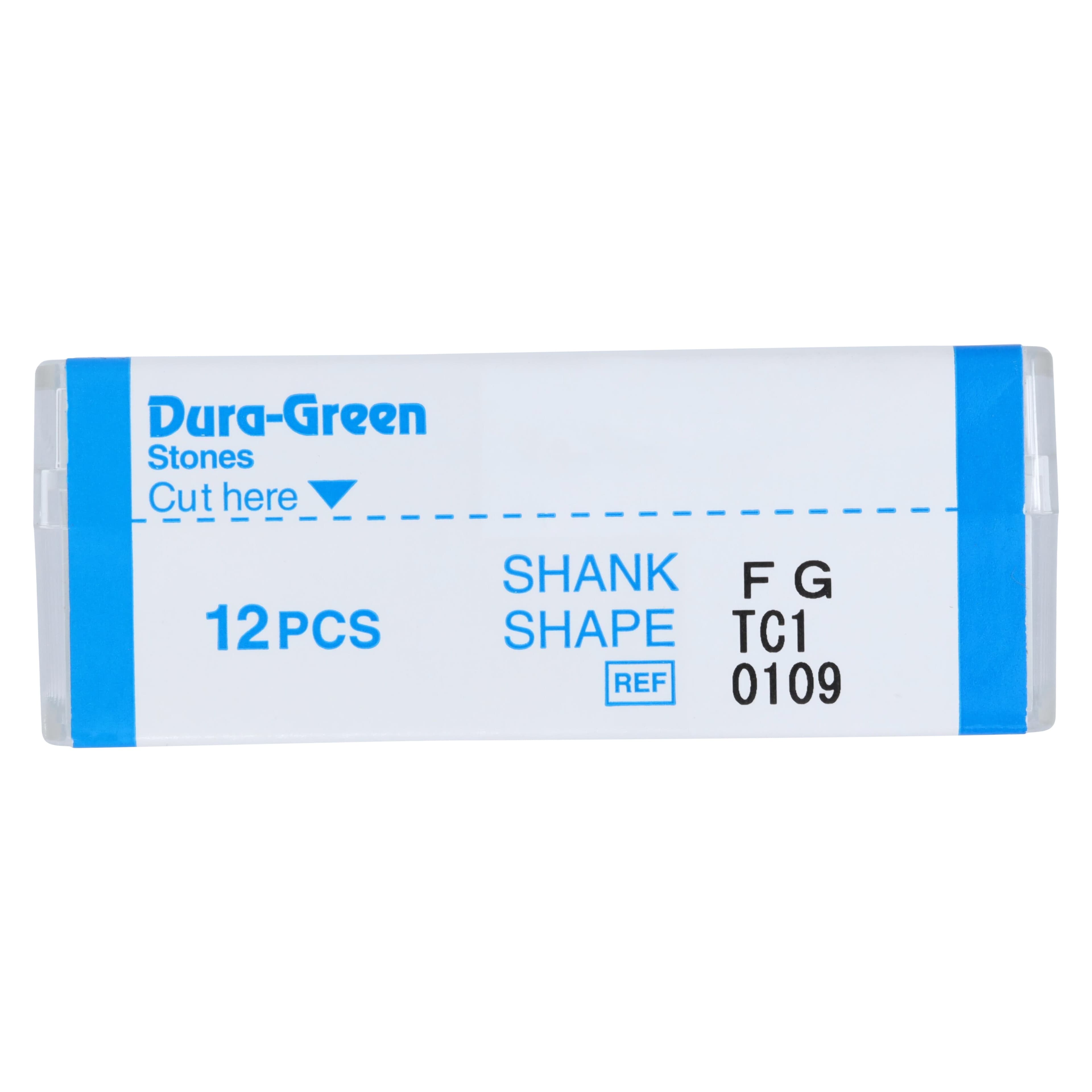 Dura-Green Stones, FG (Friction Grip), TC1 Tapered Cylinder, Silicon Carbide, Green, 12/Pk, 0109 thumbnail 3