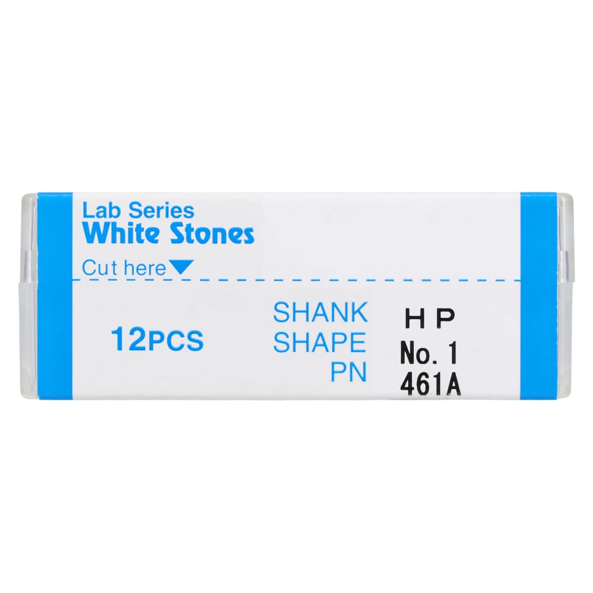 Shofu Lab Series Stones #1 White, Aluminum Oxide, HP Shank, ISO #040, 72/Box thumbnail 5