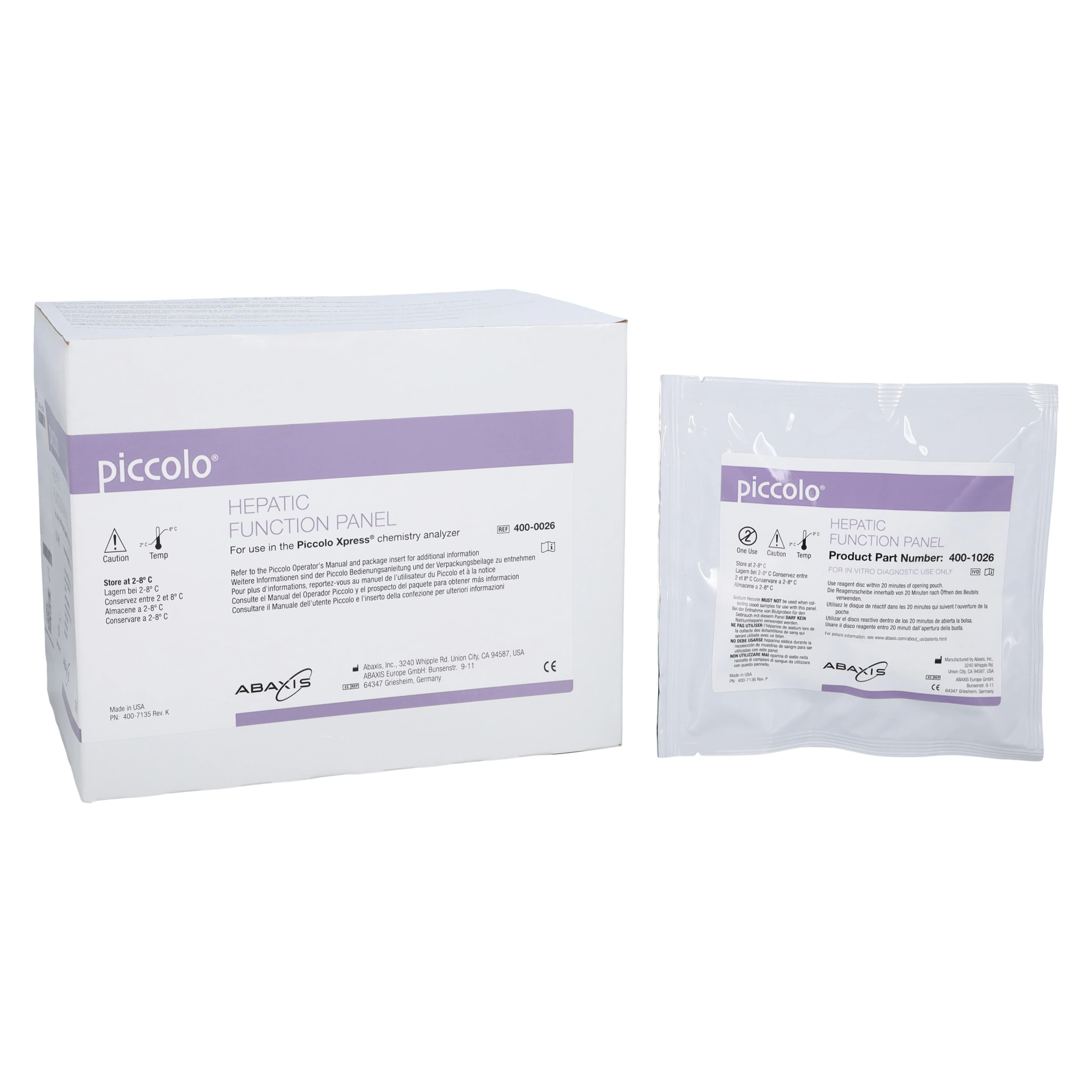 Abaxis Piccolo Xpress Hepatic Function Panel Reagent Disc, Moderately Complex, 10/Box - Hepatic Panel - Image 1