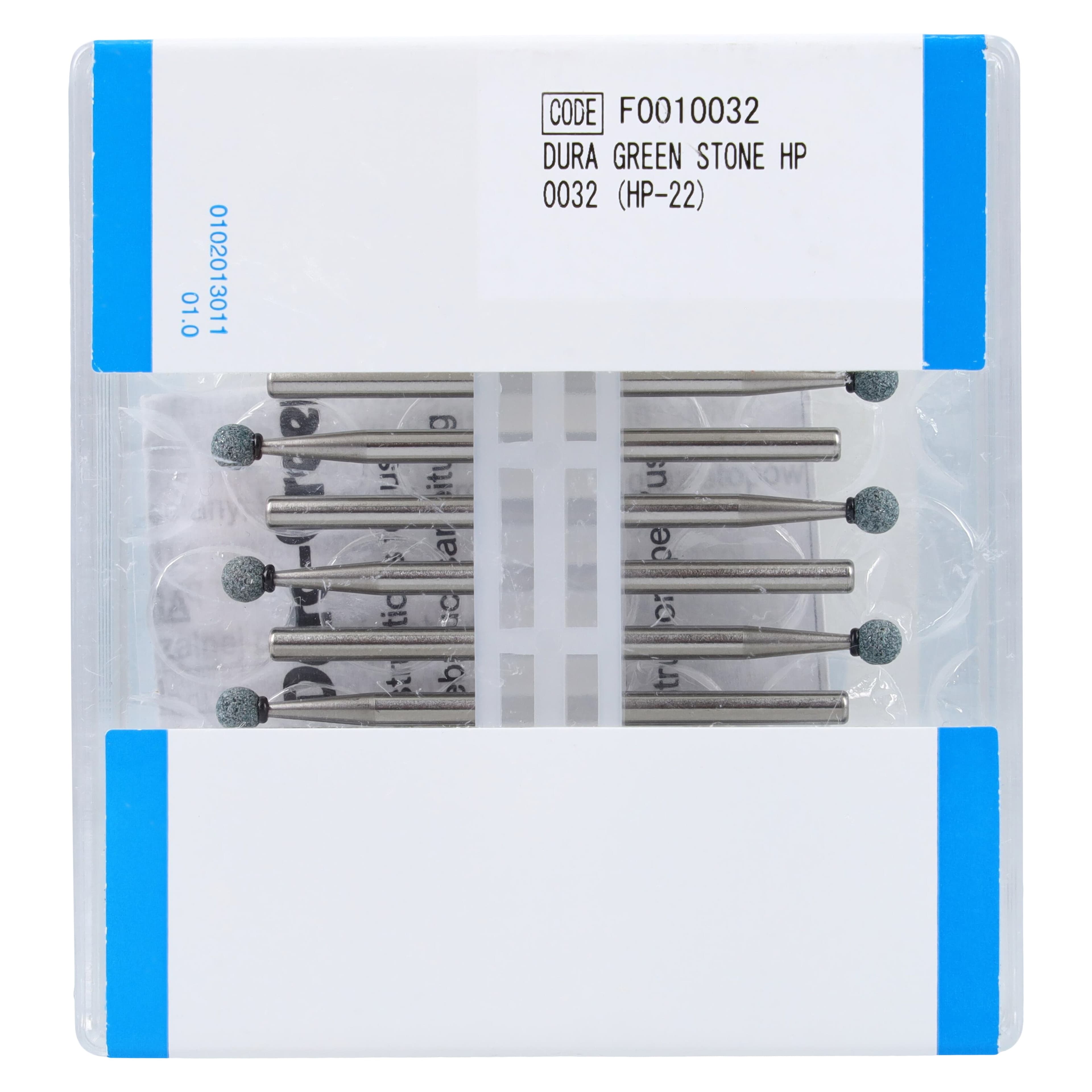 Shofu Dura-Green Stones, HP (Straight Handpiece), Round RD1, ISO #030, Green, 12/Pk, 0032 thumbnail 2