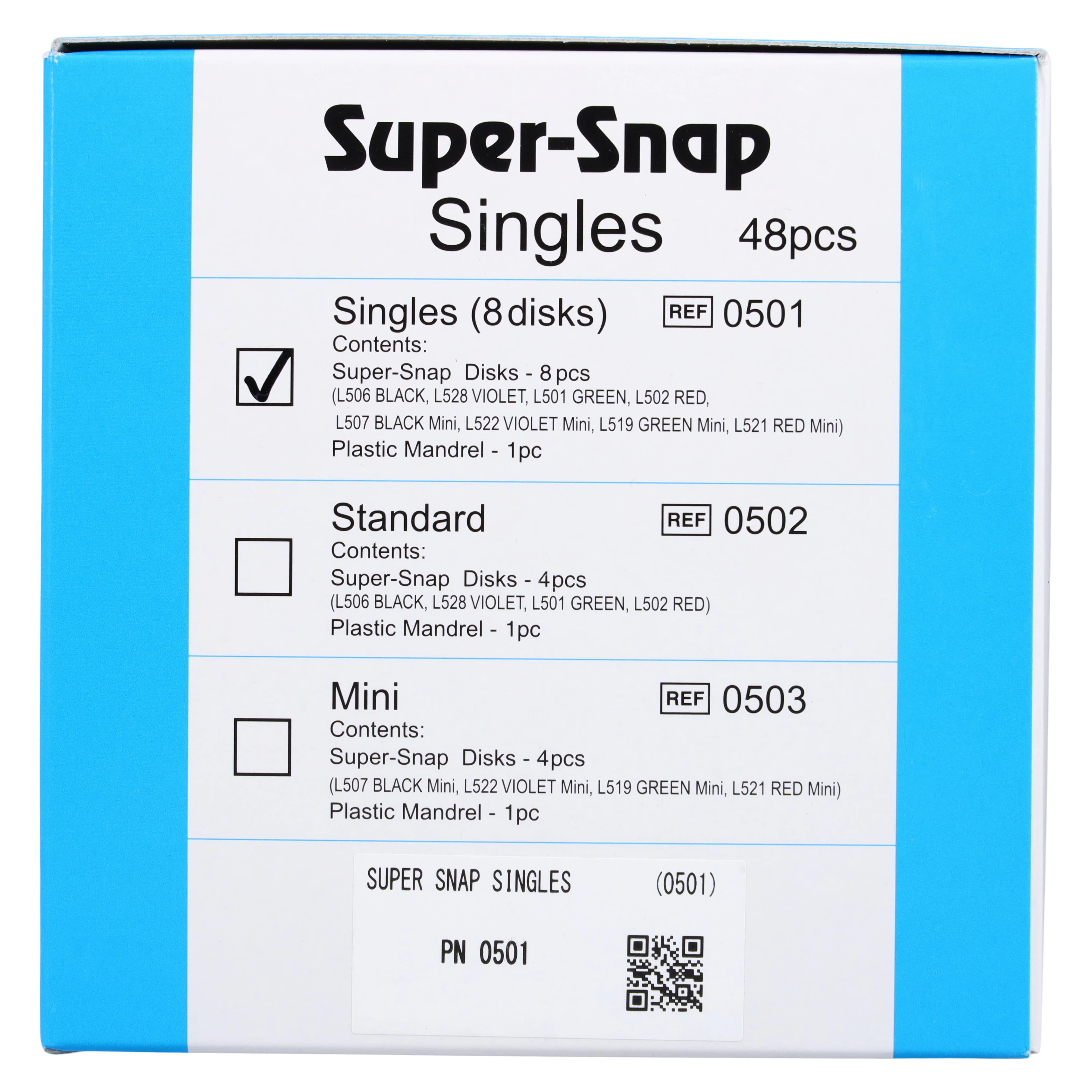 Super-Snap Disposable Singles Finishing & Polishing Disks, CA, Mini/Standard, Assorted Grit, 48/Pk, 0501 thumbnail 5