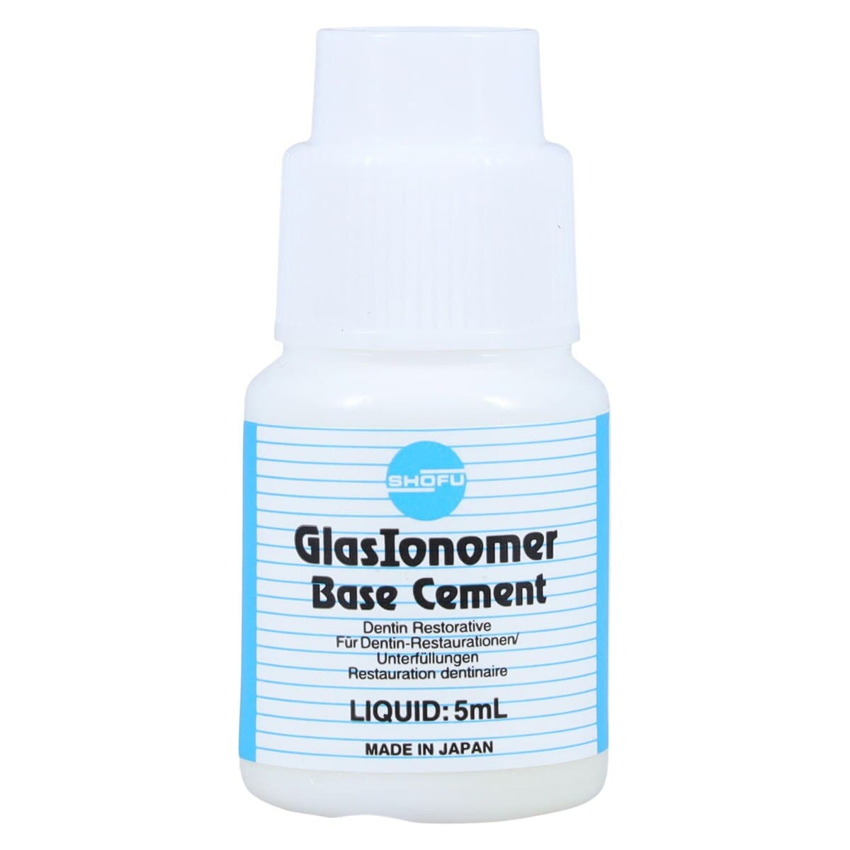 Shofu GlasIonomer Base Cement Liquid Refill, 5 ml Bottle, 1/Pk, 1114 thumbnail 3