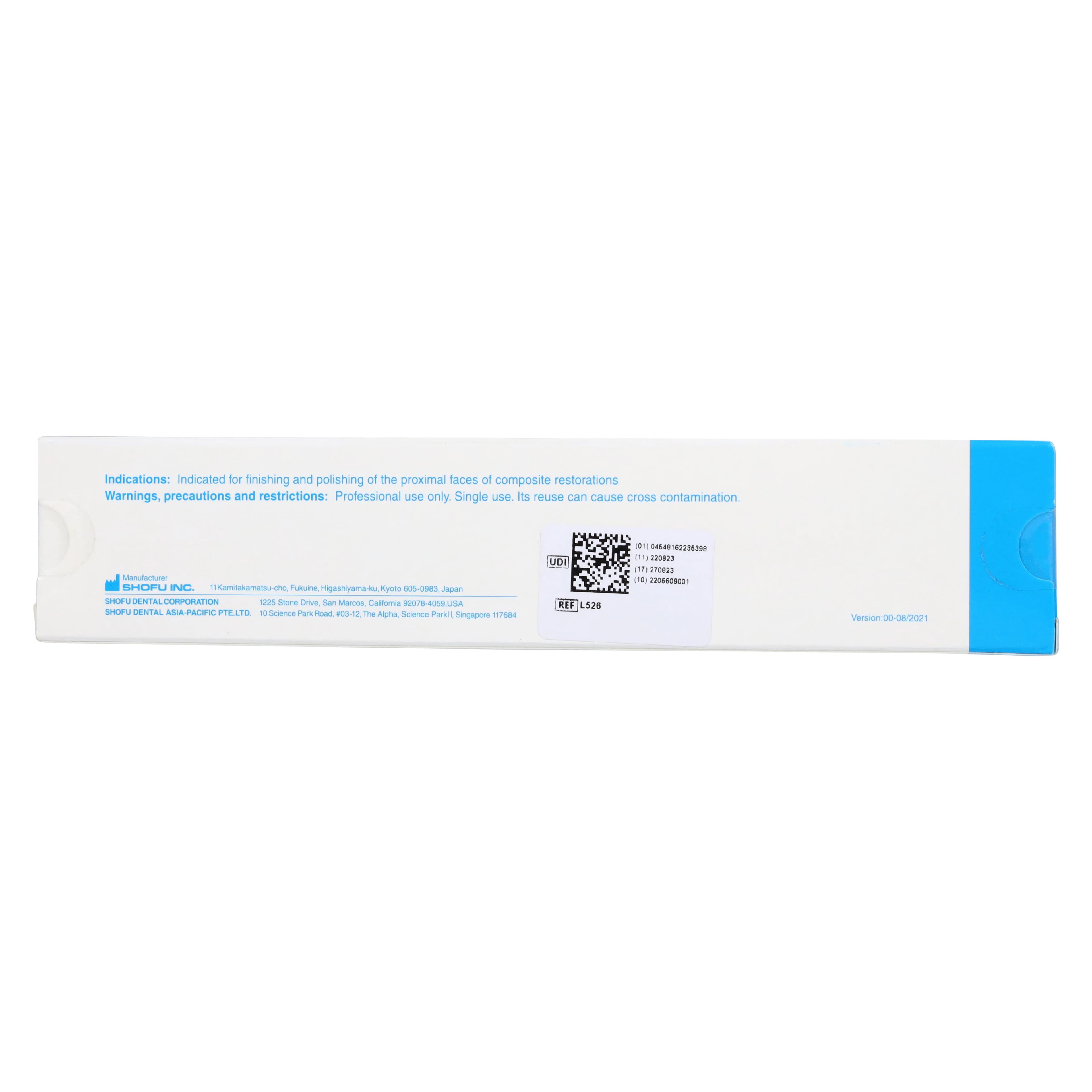 Shofu Super-Snap Polystrips, Fine/Superfine, Green/Red, 100/Pk, L526 thumbnail 2