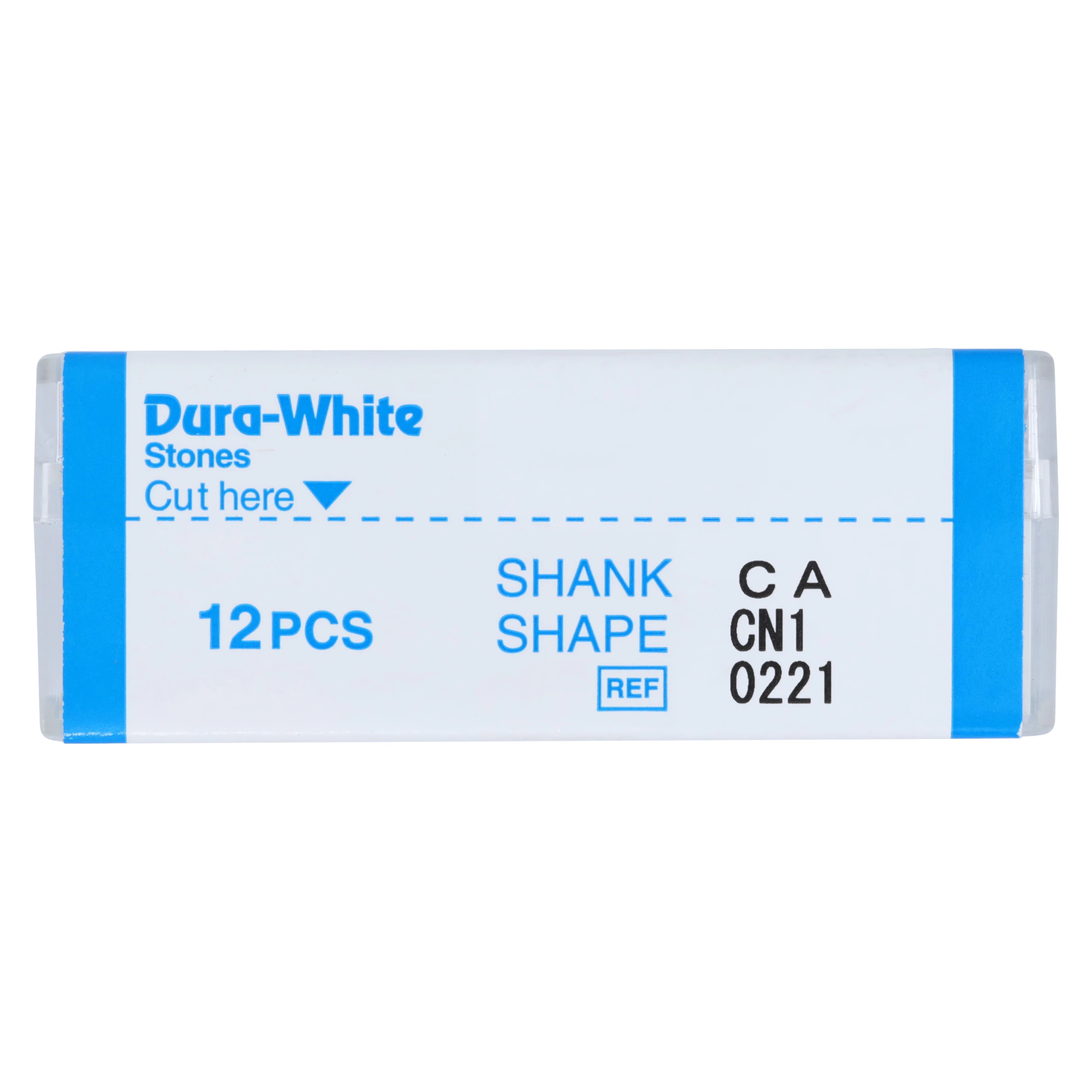 Shofu Dura-White Stone, CN1 Pointed Cone, CA (Contra Angle) Shank, ISO #024, White, 12/Pkg, 0221 thumbnail 3