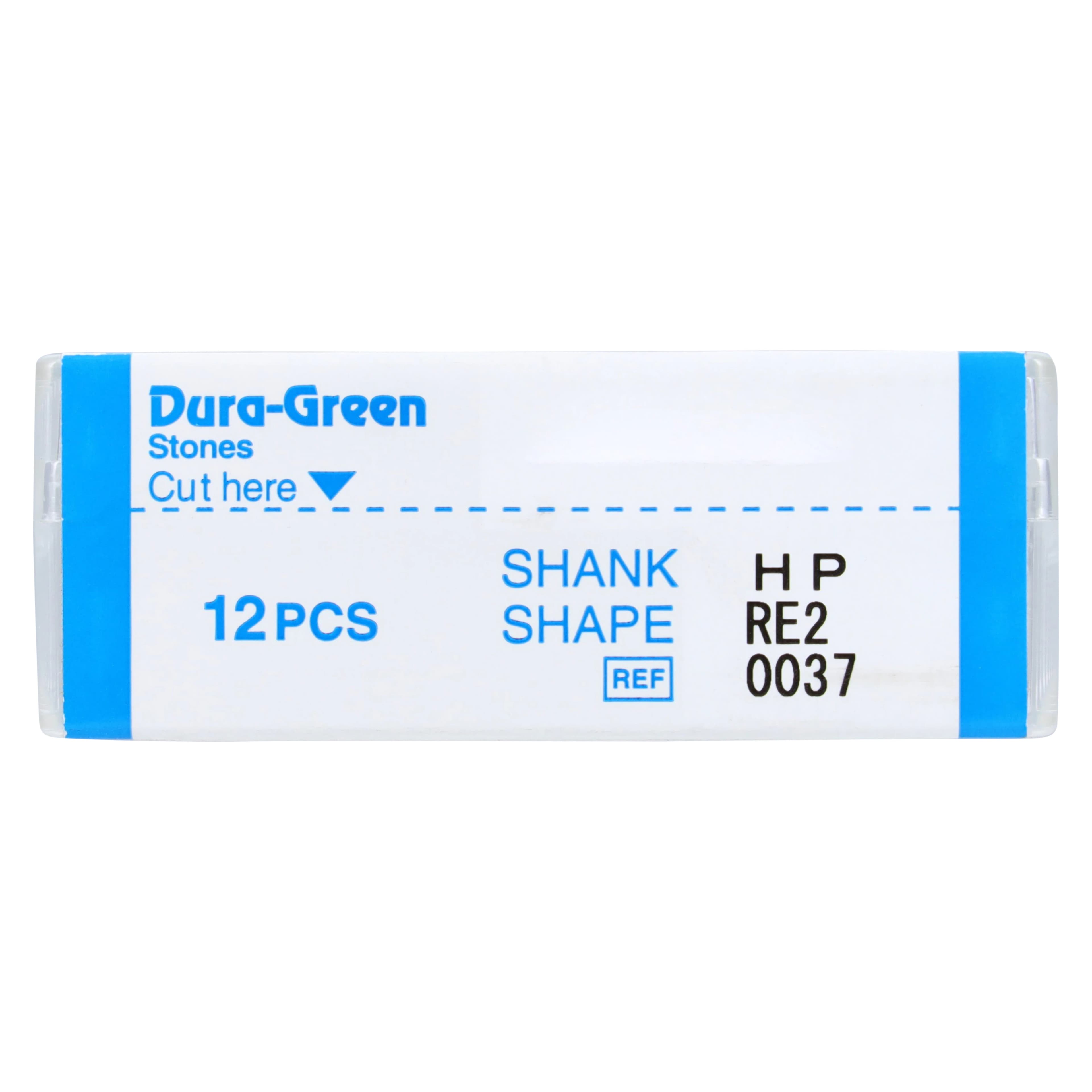 Dura-Green Stones, HP, Round Edge Wheel RE2, Green, 12/Pk, 0037 thumbnail 4