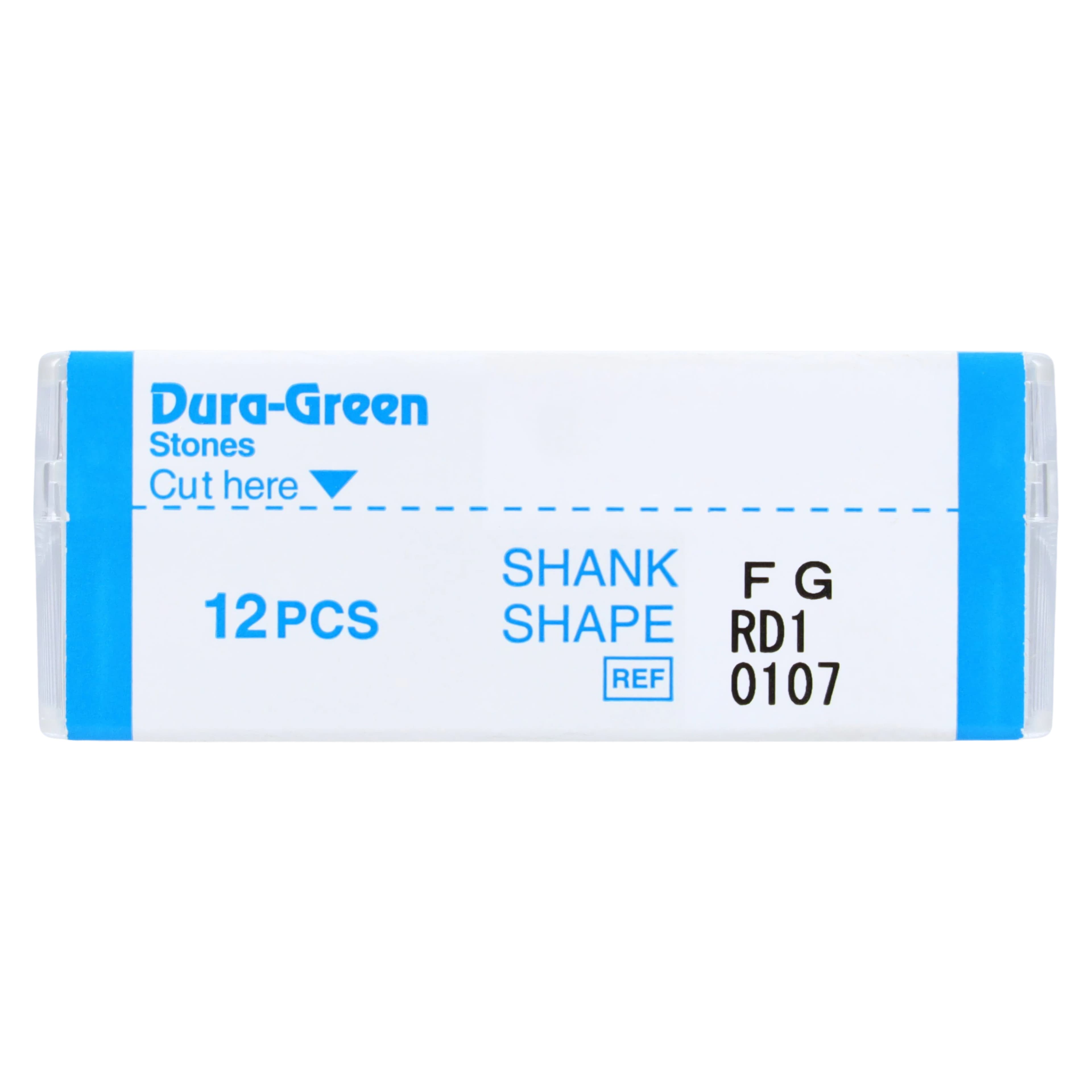 Shofu Dura-Green Stones, FG (Friction Grip), Round RD1, ISO #030, Green, 12/Pk, 0107 thumbnail 4