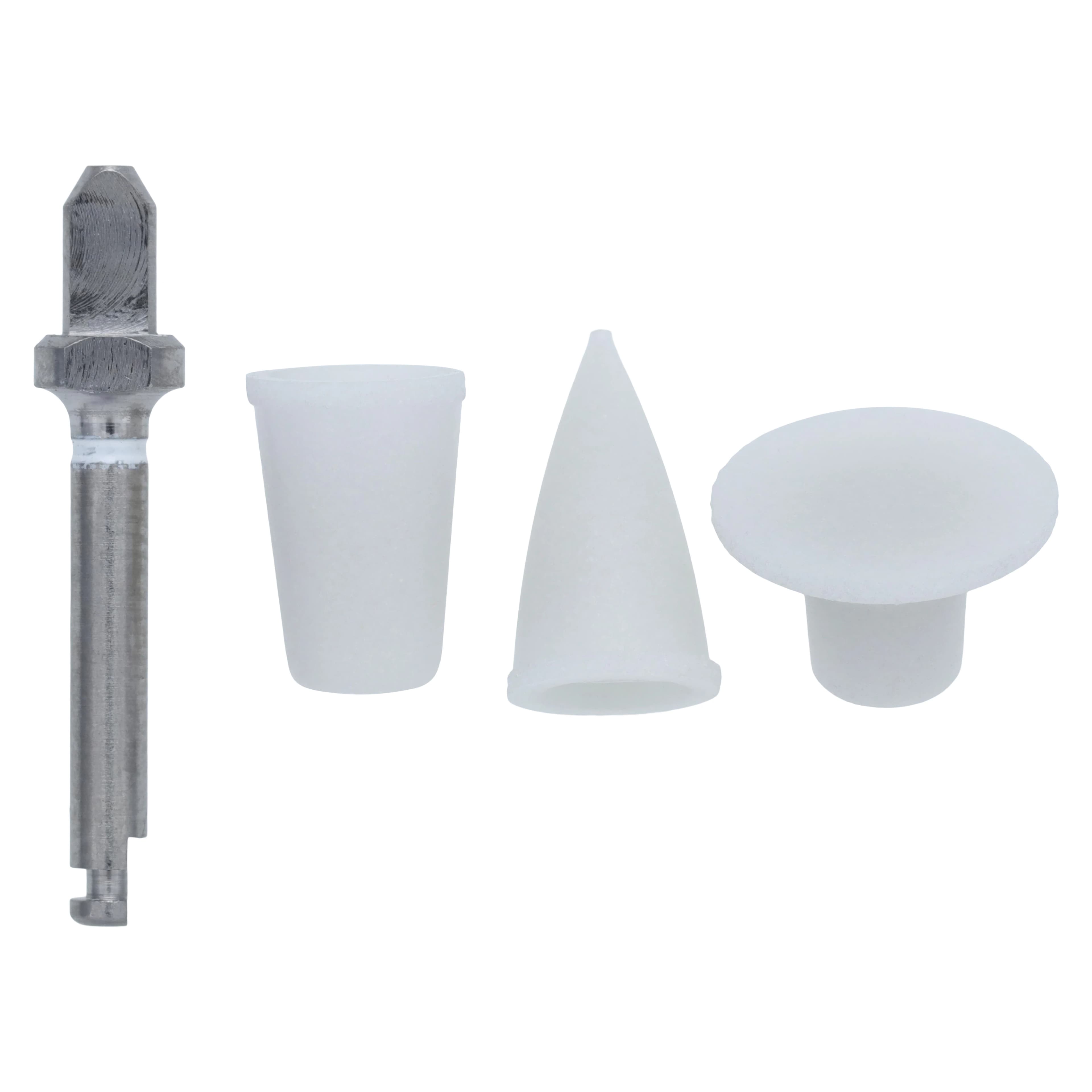 OneGloss Disposable Aluminum Oxide Silicon Polishers, CA, Assortment Set (20 Cups, 20 Midi-Points, 20 IC, 3 Mandrels), 60/Pk, 0180 thumbnail 3