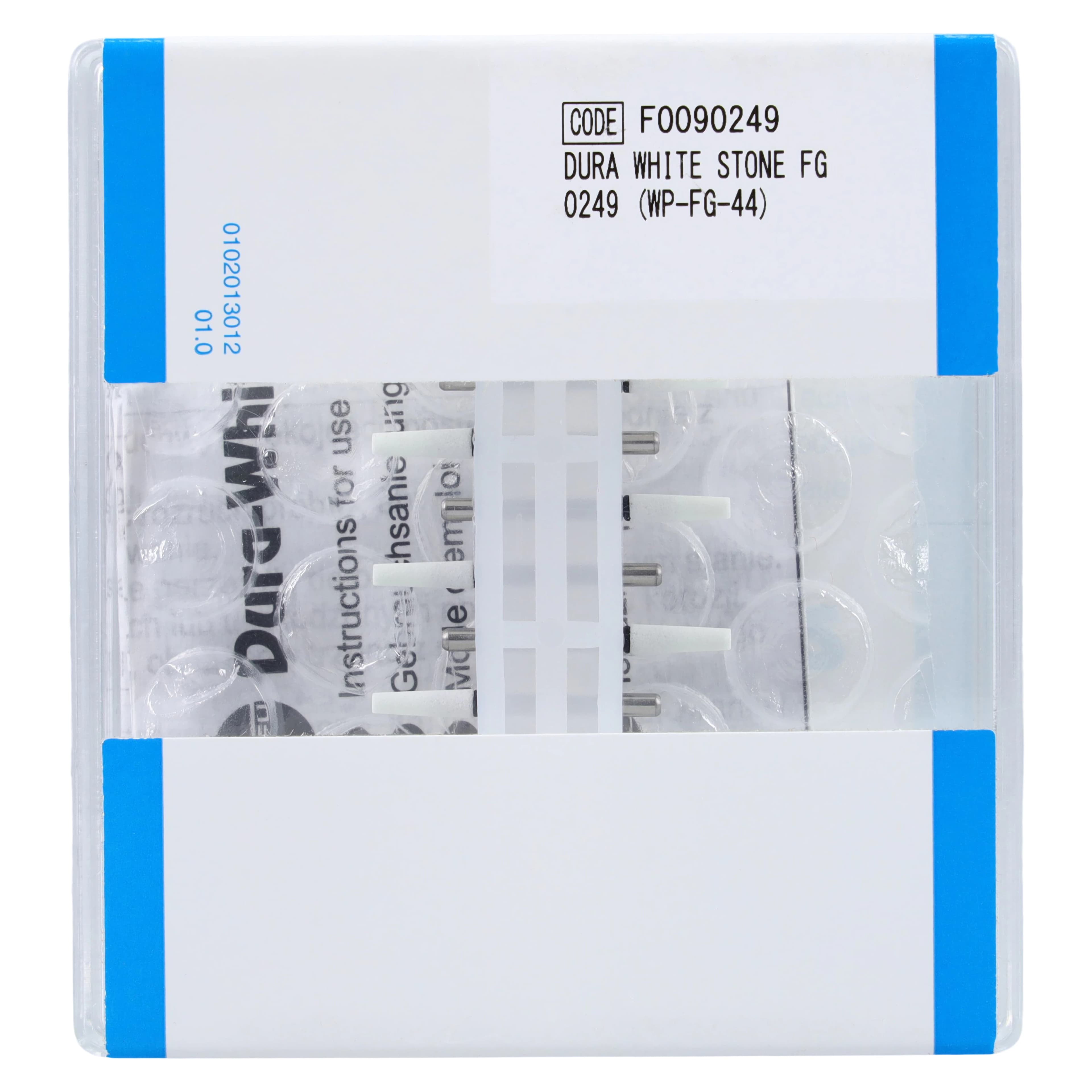 Shofu Dura-White Stones, FG, Tapered Cylinder TC1, ISO #020, White, Aluminum Oxide, 12/Pk, #0249 thumbnail 2