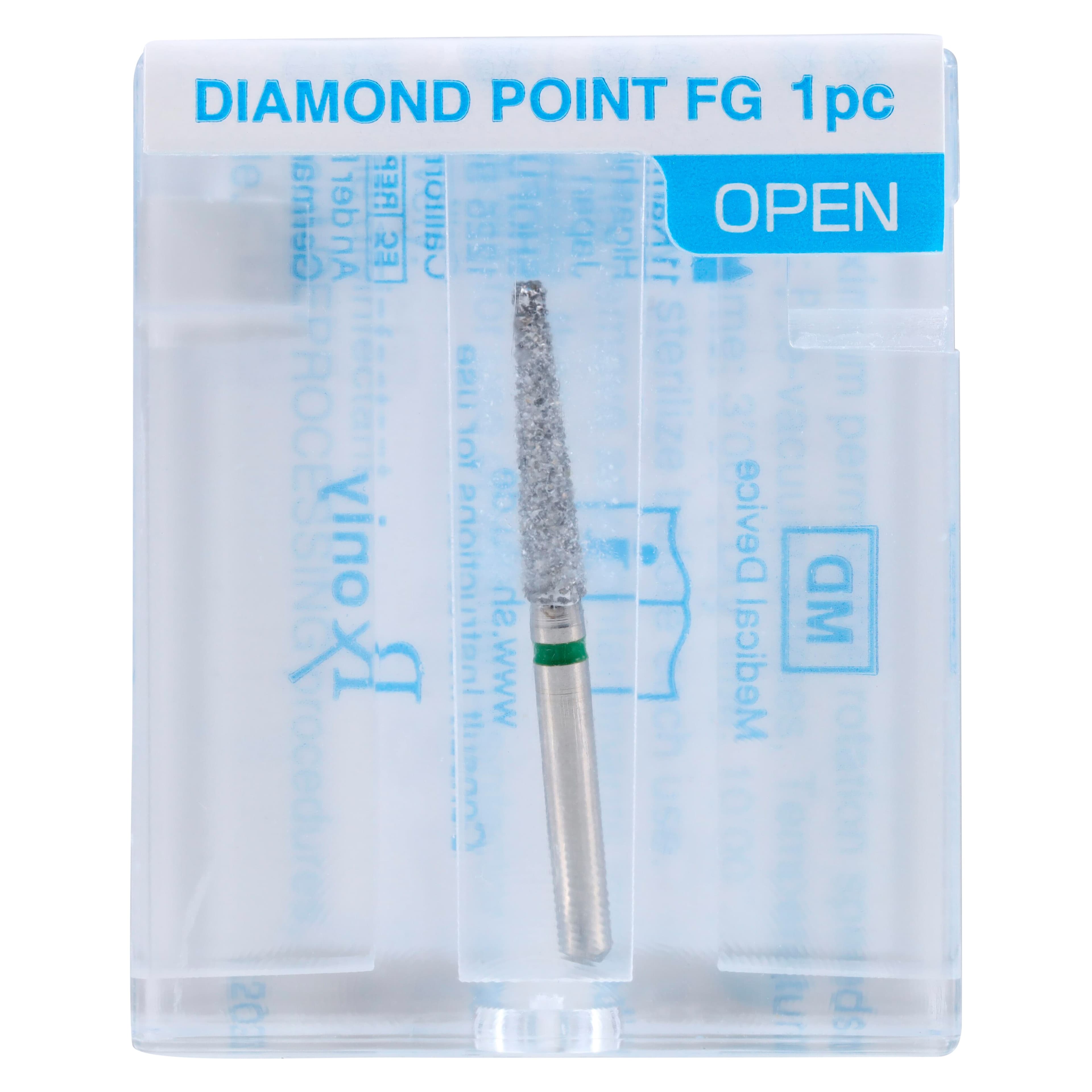 Robot Diamond Points FG, Friction Grip, Coarse, Flat End Cylinder, 9.0 mm, 172-019C, 6/Pk thumbnail 5