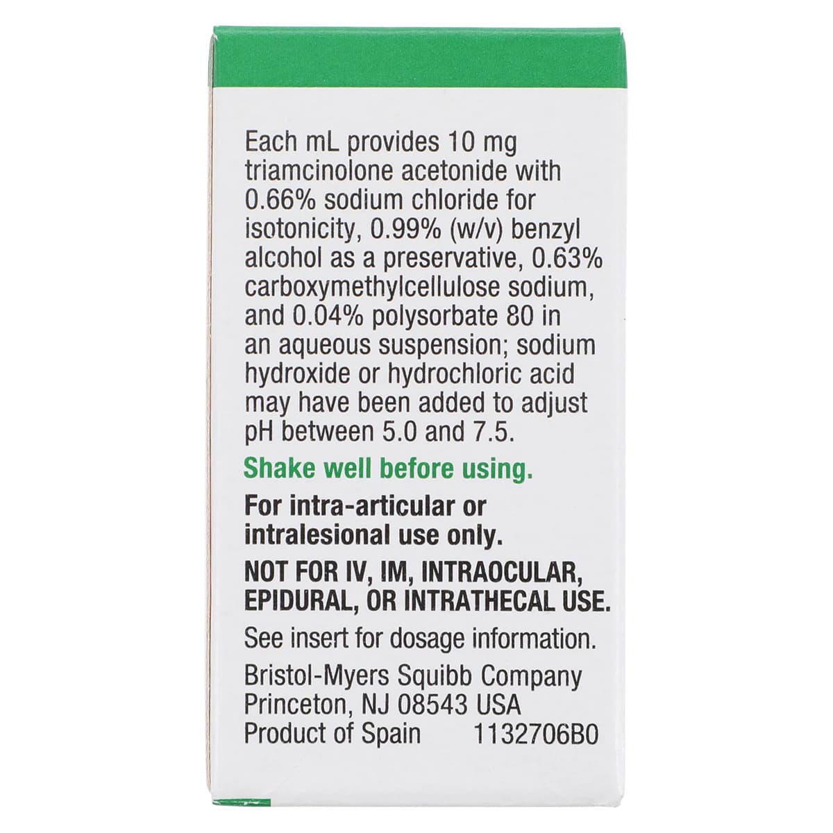 Kenalog-10 Injection, 10mg/mL, Multi-Dose Vial (MDV), 5mL thumbnail 7