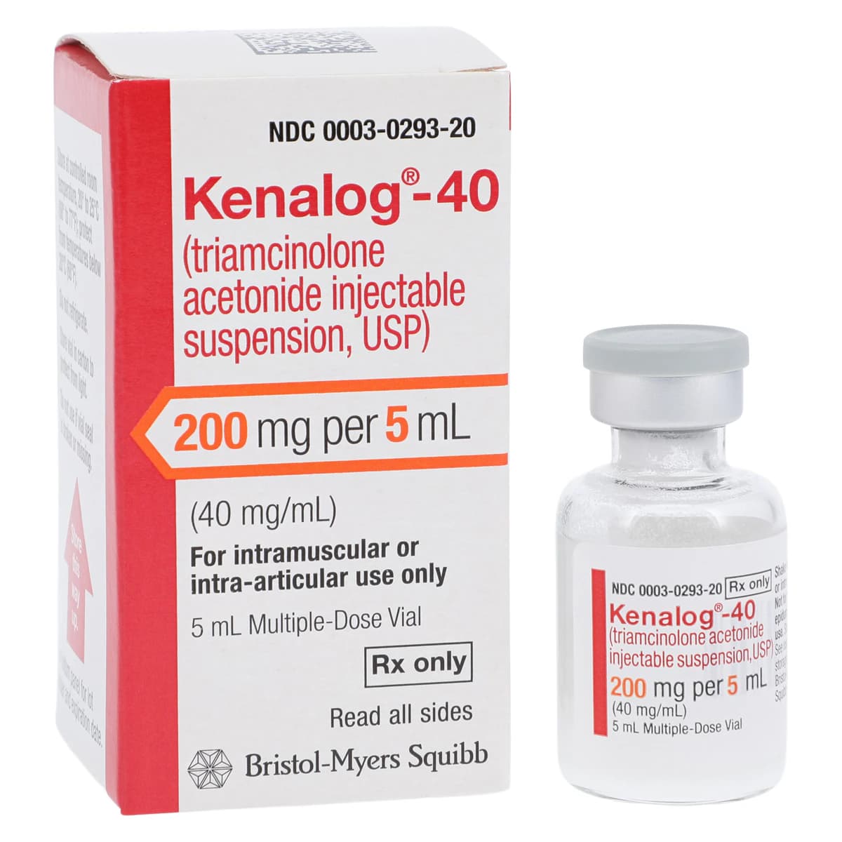 Kenalog-40 Injection, 40mg/mL, Multi-Dose Vial (MDV), 5mL - Kenalog-40 Inj MDV - Image 1
