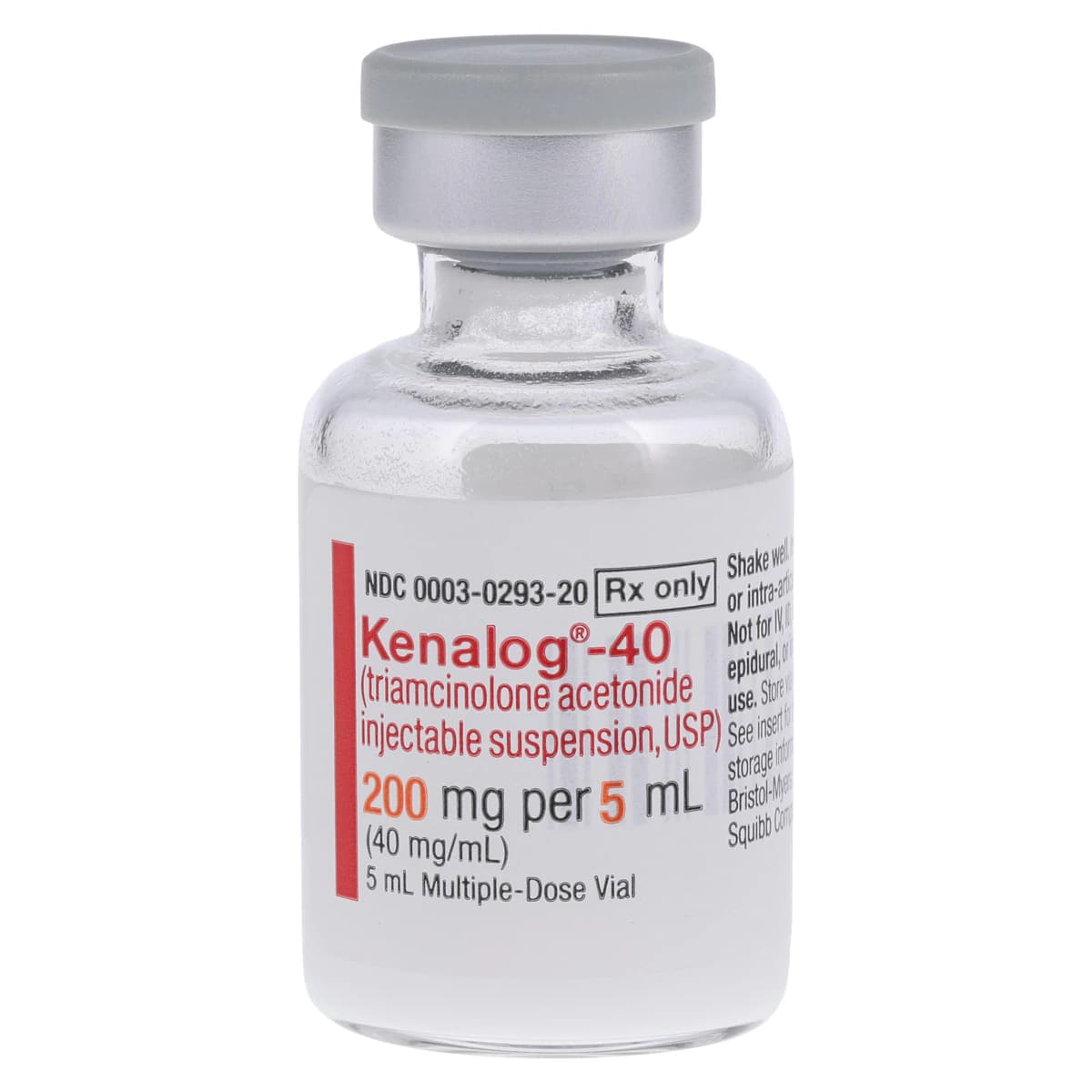 Kenalog-40 Injection, 40mg/mL, Multi-Dose Vial (MDV), 5mL thumbnail 3