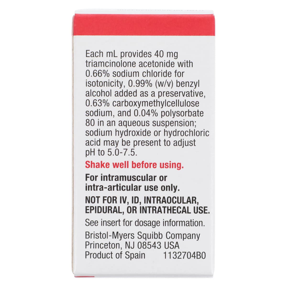 Kenalog-40 Injection, 40mg/mL, Multi-Dose Vial (MDV), 5mL thumbnail 7