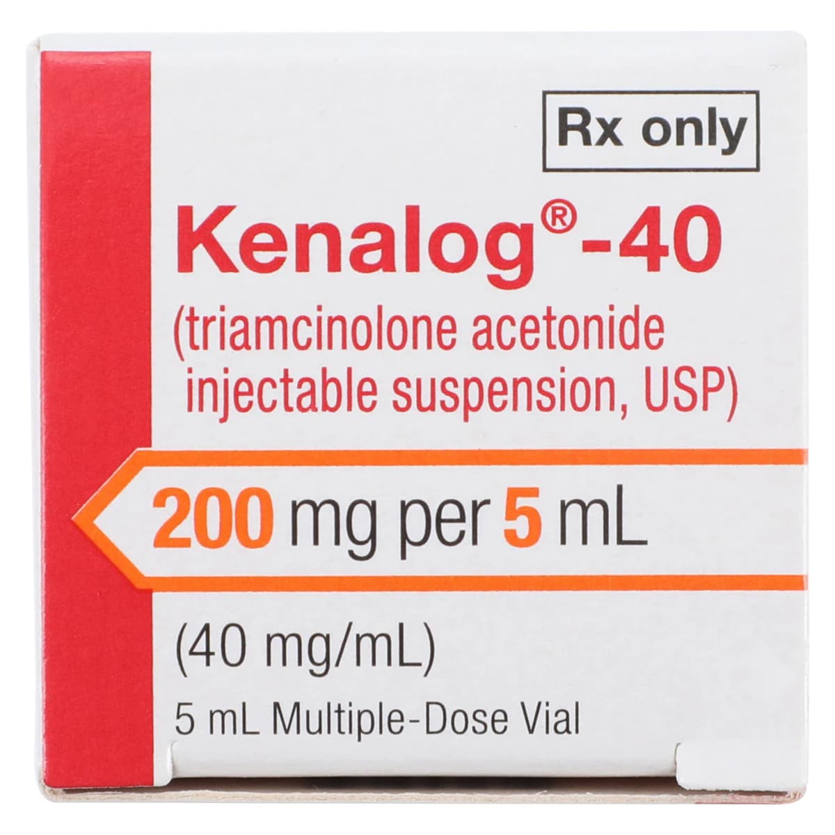 Kenalog-40 Injection, 40mg/mL, Multi-Dose Vial (MDV), 5mL thumbnail 5
