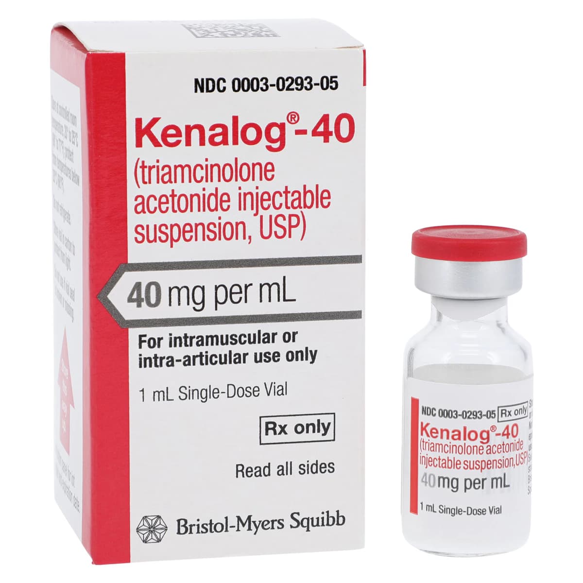 Kenalog-40 Injection, 40mg/mL, Single Dose Vial (SDV), 1mL Each thumbnail 2