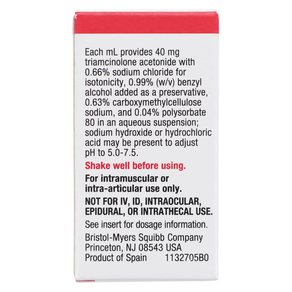Kenalog-40 Injection, 40mg/mL, Single Dose Vial (SDV), 1mL Each thumbnail 8