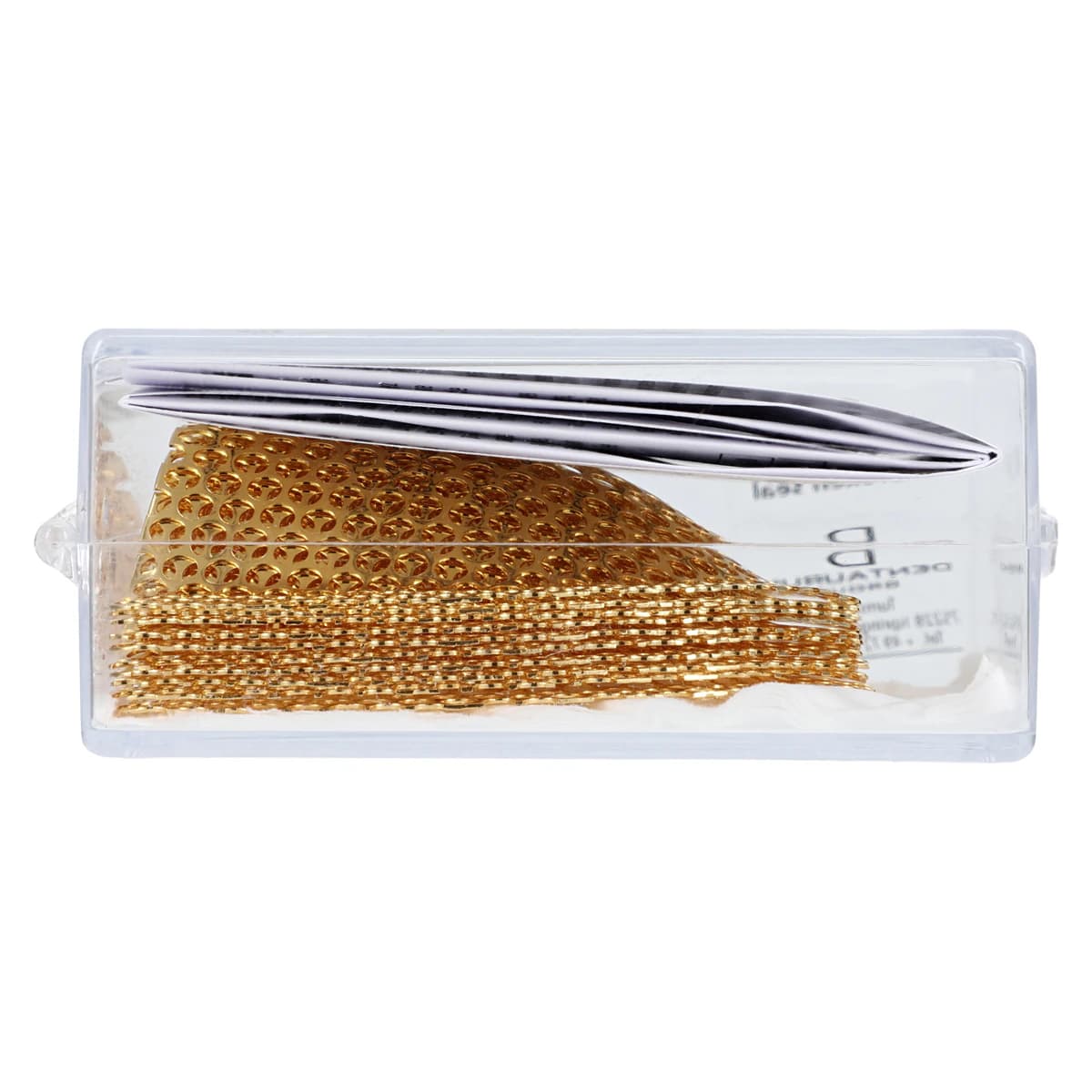 Dentaurum Stainless Steel Grid Strengtheners, Gold Plated 24 Carat, 0.4mm Thick, 2.5mm Perforations, Pack of 10 thumbnail 2