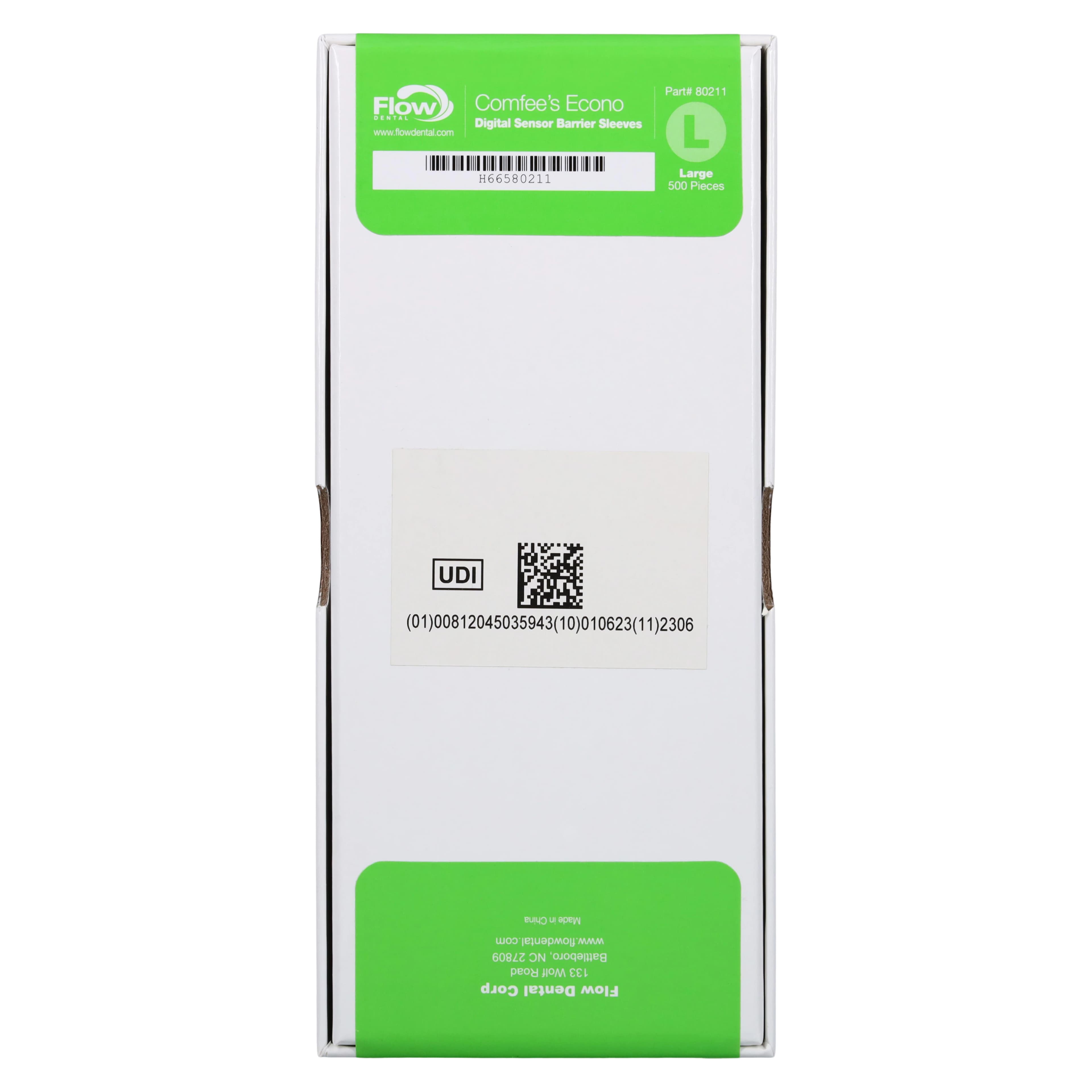 Comfees Econo-Pak Sensor Sleeves, Large (#2), Vinyl, Clear, 500/Box, 80211 thumbnail 2