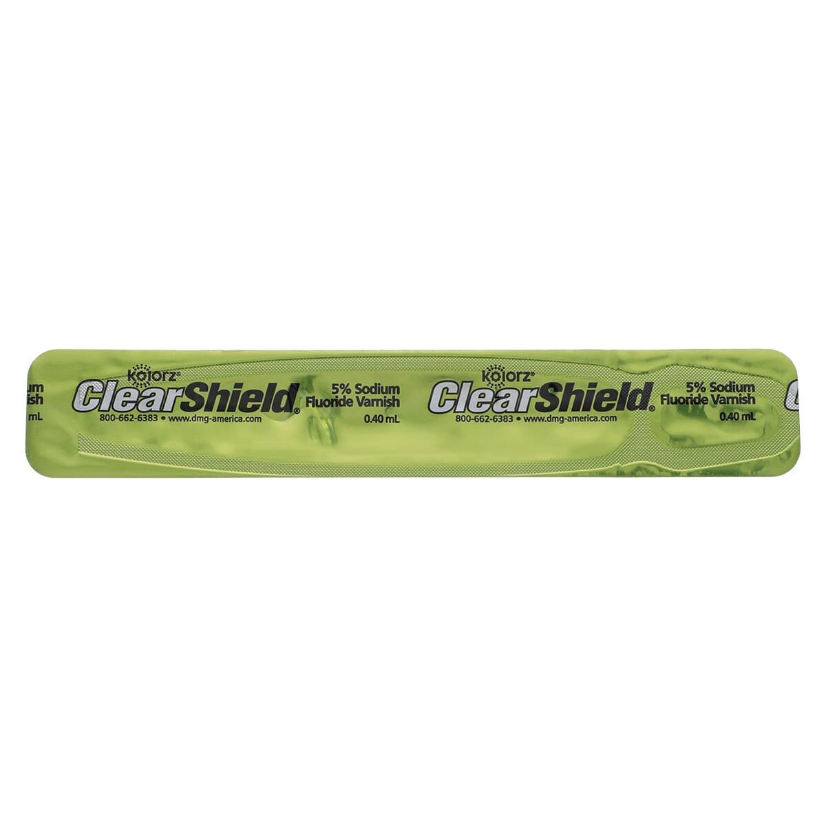 Kolorz ClearShield Fluoride Varnish, 5% NaF, Mint, 0.4 mL Unit Dose, 35/Pk, 799506 thumbnail 2