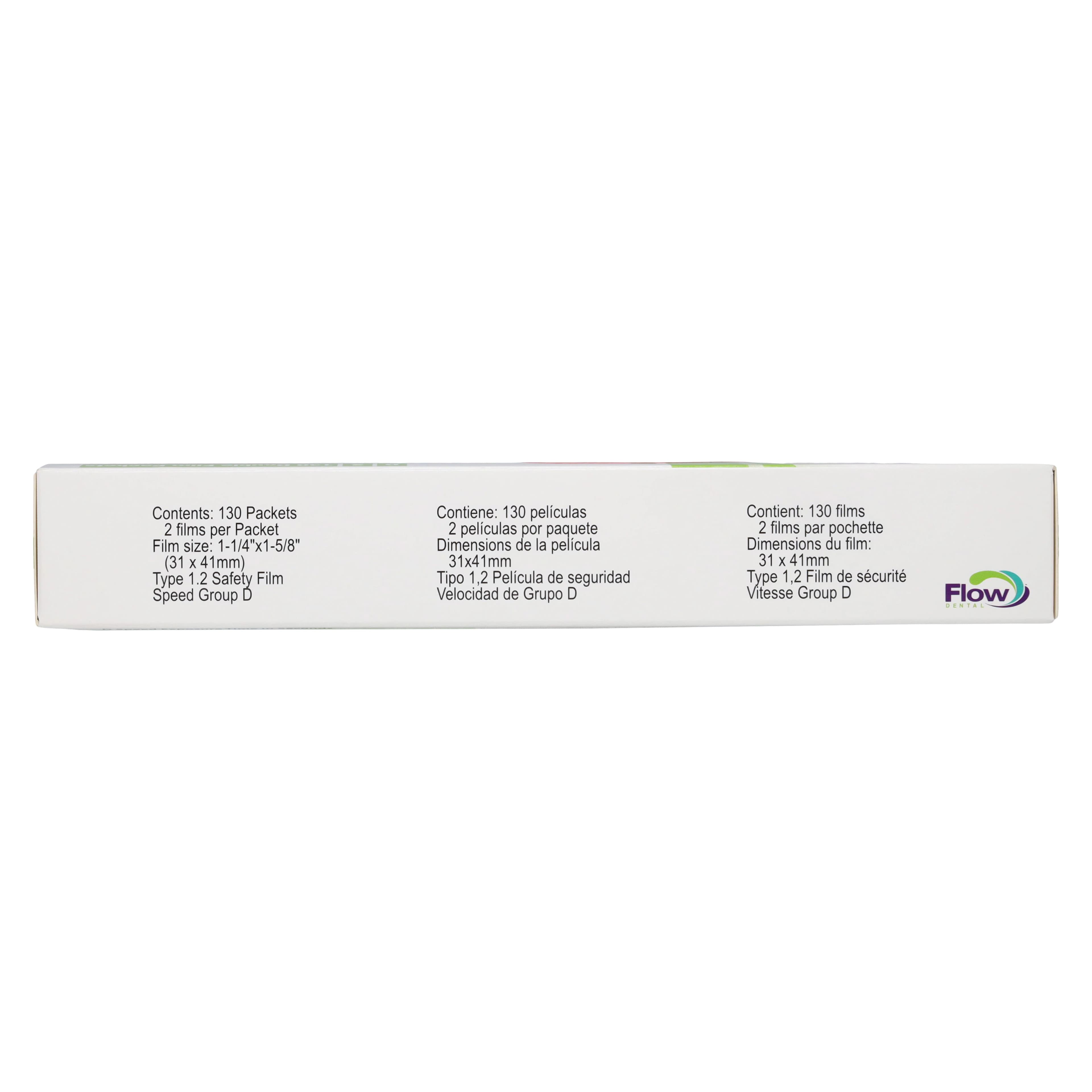Flow Intraoral X-Ray Film DV-57, D-Speed, 2 Film Packets, Adult, 130/Box thumbnail 3