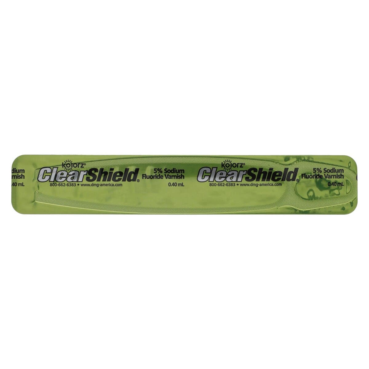 Kolorz ClearShield 5% Sodium Fluoride Varnish, Cookie Dough Flavor, 0.4 mL Unit Dose, 35/Box, #799512 thumbnail 2