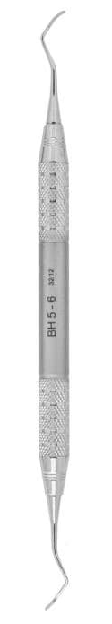 A. Titan Instruments Barnhart Scaler/Curette 5/6, Double End, Life Steel Handle, Stainless Steel - A.Titan - The Barnhart 5/6 has a narrow blade with a deeper shank angle for posteriors. Has a #6 Life Steel handle. - Image 1