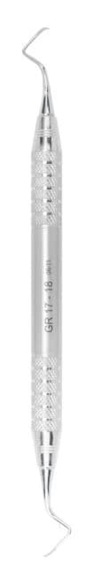 A. Titan Instruments Gracey 17/18 Curette, Double-Ended, Life Steel Handle, 1/Pk - A. Titan Instruments Gracey 17/18 Curette with Stainless Steel Handle, 1/Pk - Image 1
