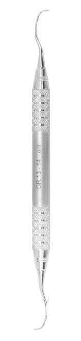 A. Titan Instruments Gracey 13/14 Curette, Double-Ended, Long Life Stainless Steel Handle, #6 Size, 1/Pk - A. Titan Instruments Gracey 13/14 Curette with Long Life Stainless Steel Handle, 1/Pk - Image 1