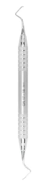 A. Titan Instruments Gracey Curette 17/18, Double Ended, Short, Life Steel Handle, 1 Each - Curette GRACEY 17-18 SHORT Life Steel Handle - Image 1