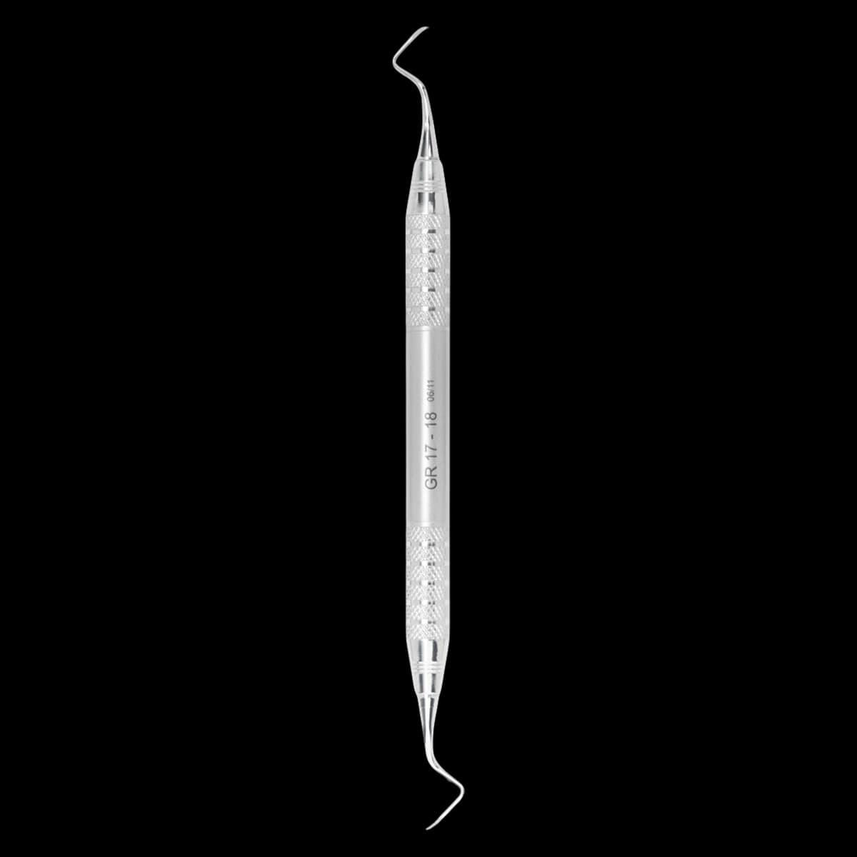 A. Titan Instruments After Five Gracey Curette, Double End 17/18, Life Steel, Long - With a smaller blade and sligh - Image 1