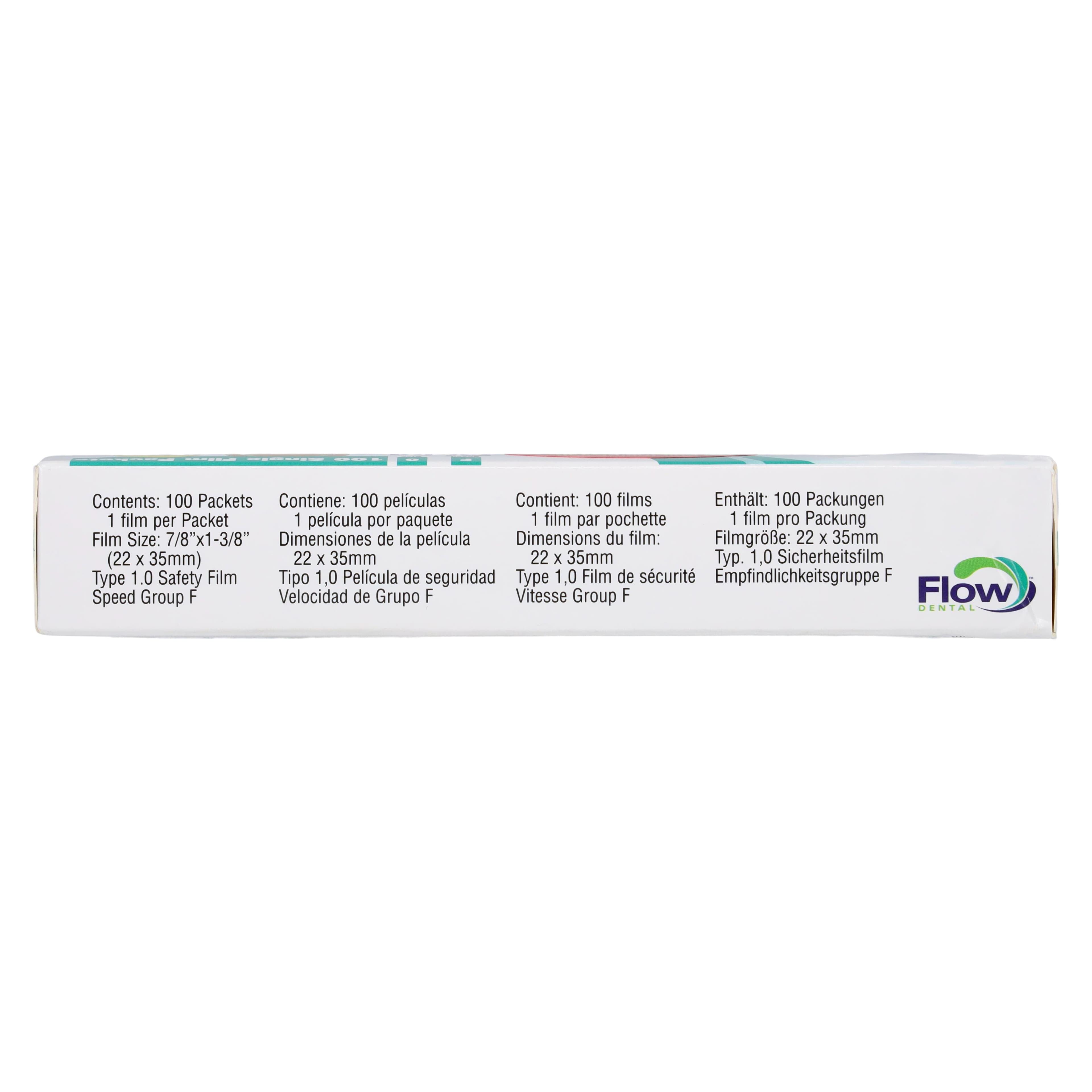 Flow Xpress F FV-54 Intraoral Dental X-Ray Film, Size 0 (Child), PolySoft Single Film Packets, 100/Box, 18635 thumbnail 3