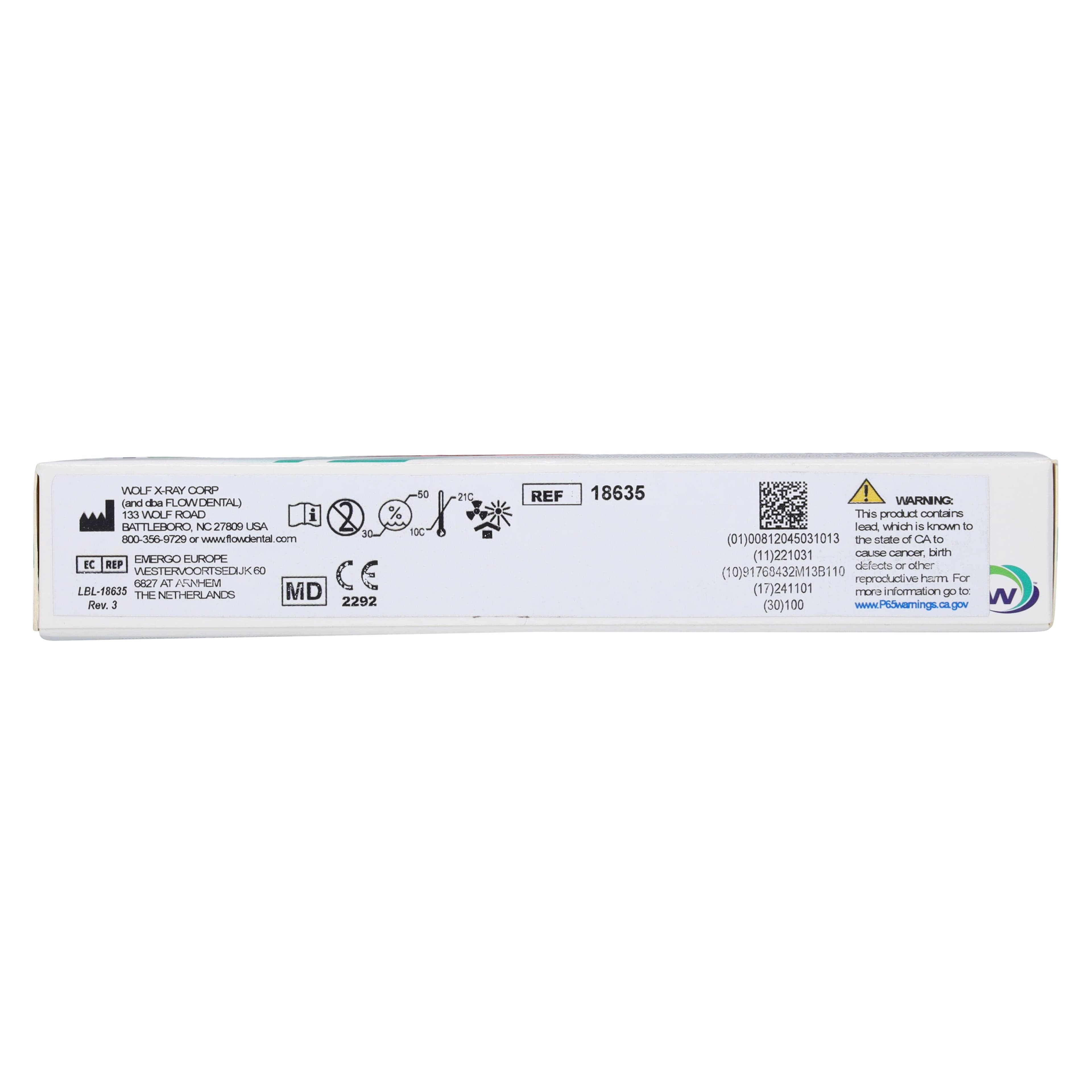 Flow Xpress F FV-54 Intraoral Dental X-Ray Film, Size 0 (Child), PolySoft Single Film Packets, 100/Box, 18635 thumbnail 4
