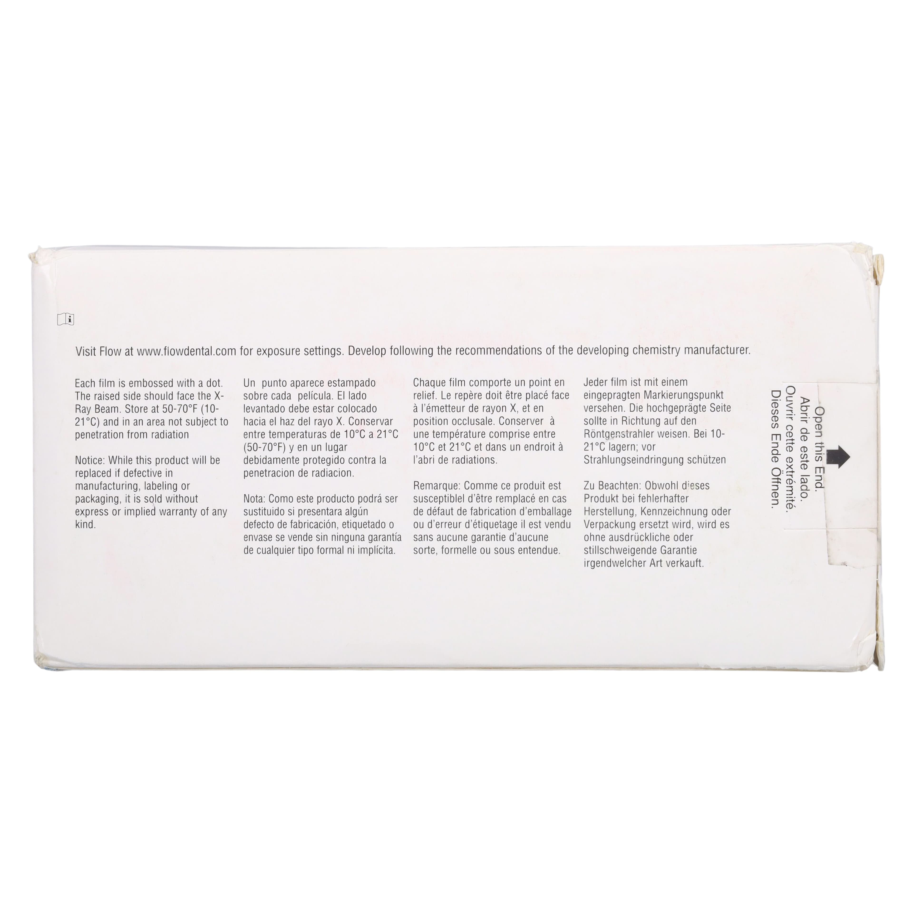 Flow Xpress F FV-58 Intraoral Dental X-Ray Film, Size 2 (Adult), F-Speed, Econo Pack, 600/Box, 18215 thumbnail 3
