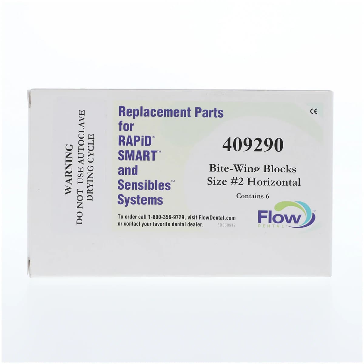 RAPiD Bite-Wing Bite Blocks, #2 Horizontal, White, 6/Box thumbnail 2