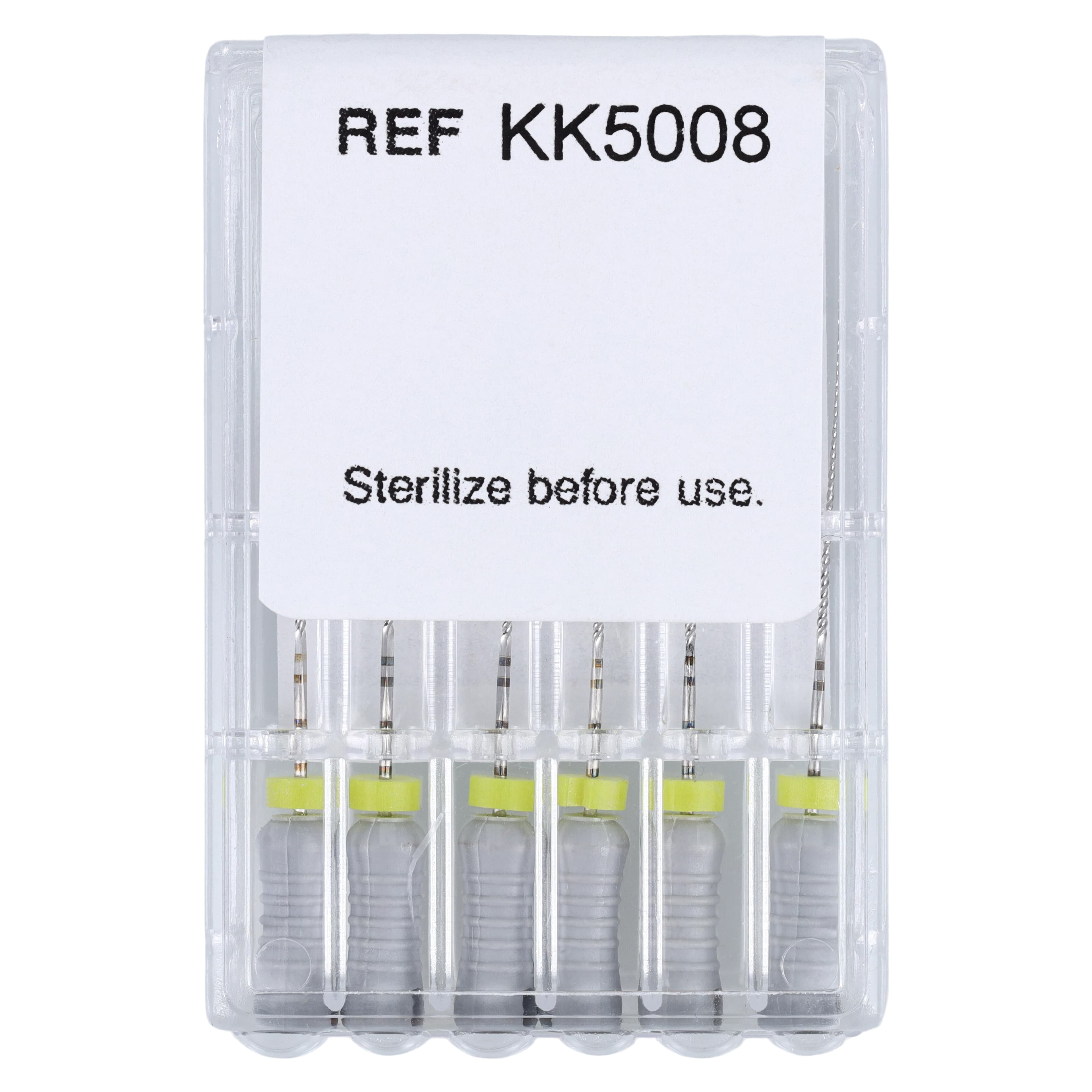 JS Dental K-File Plus with Stops, Size 08, 25 mm, Stainless Steel, 6/Box thumbnail 2