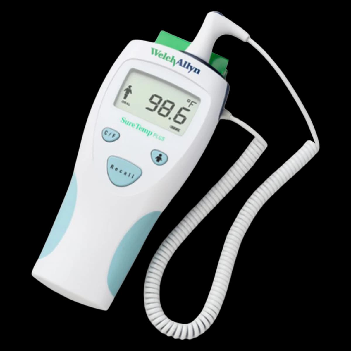 Welch Allyn SureTemp Plus 690 Electronic Thermometer, Oral Probe, Reusable, Dual Scale, 01690-200 - SureTemp Plus Thermomter Oral - Image 1
