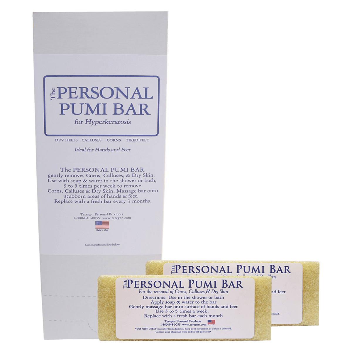 Teregen Labs Personal Pumi Podiatry Bar, 5" Pumice, 24/Box thumbnail 2