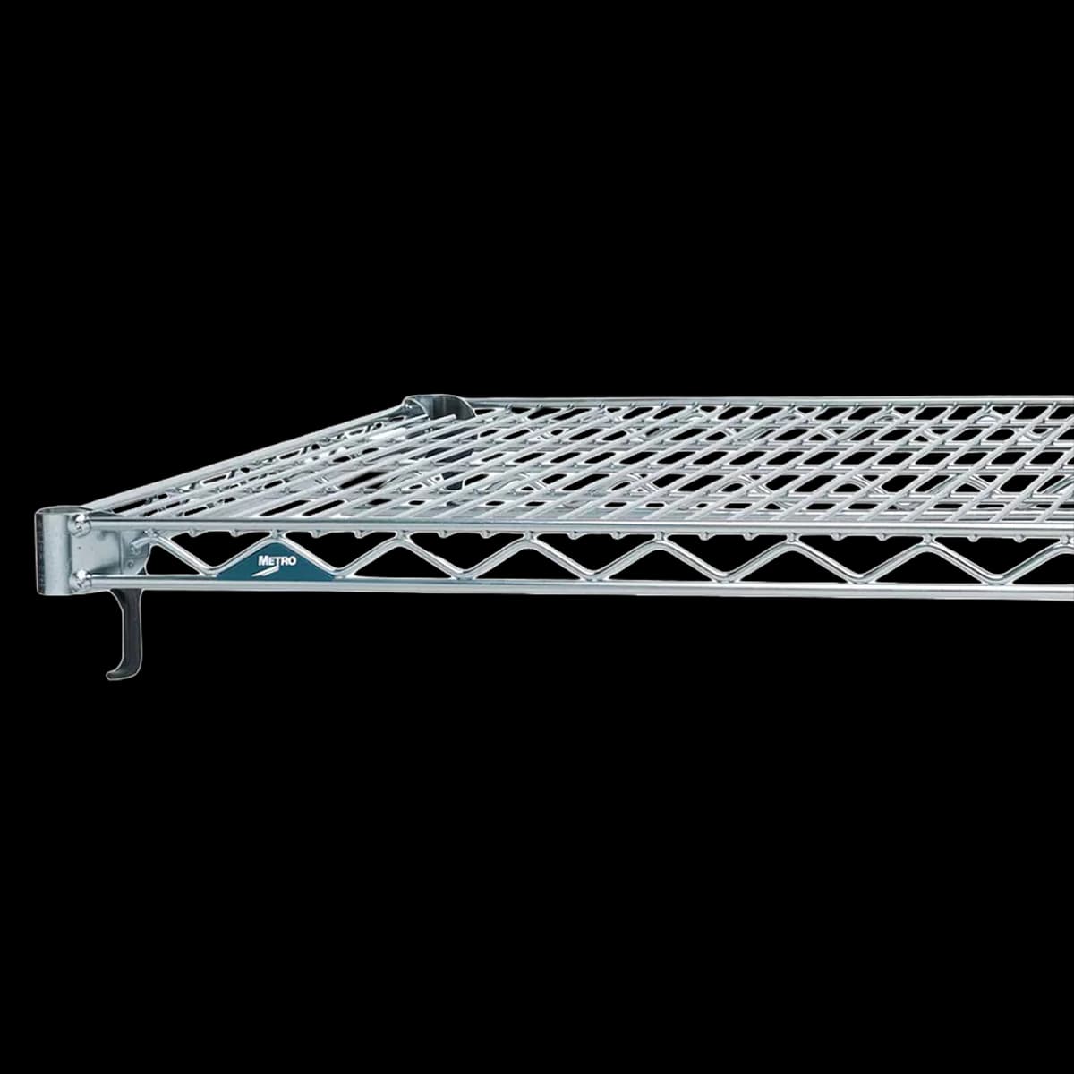 InterMetro Super Erecta Adjustable Storage Shelf, 24" x 48", Chrome - Shelf Super Adj.24x48 - Image 1