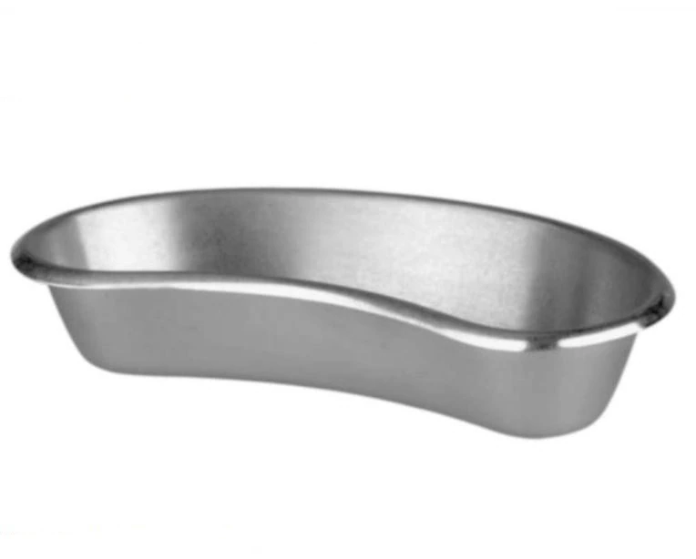 Polar Ware Emesis Basin, Kidney-Shaped, Stainless Steel, Silver, 12", 50 oz - Emesis Basin Stainls 12" 50oz - Image 1